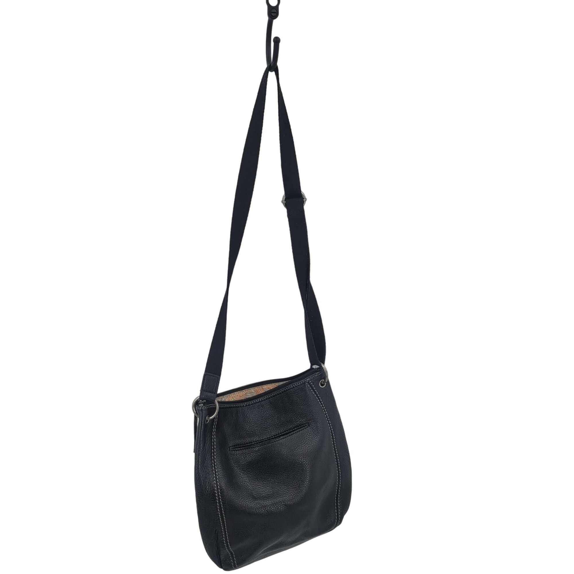 The Sak The Sak Black Genuine Pebble Leather Adjustable Crossbody Ba Size ONE SIZE - 2 Thumbnail