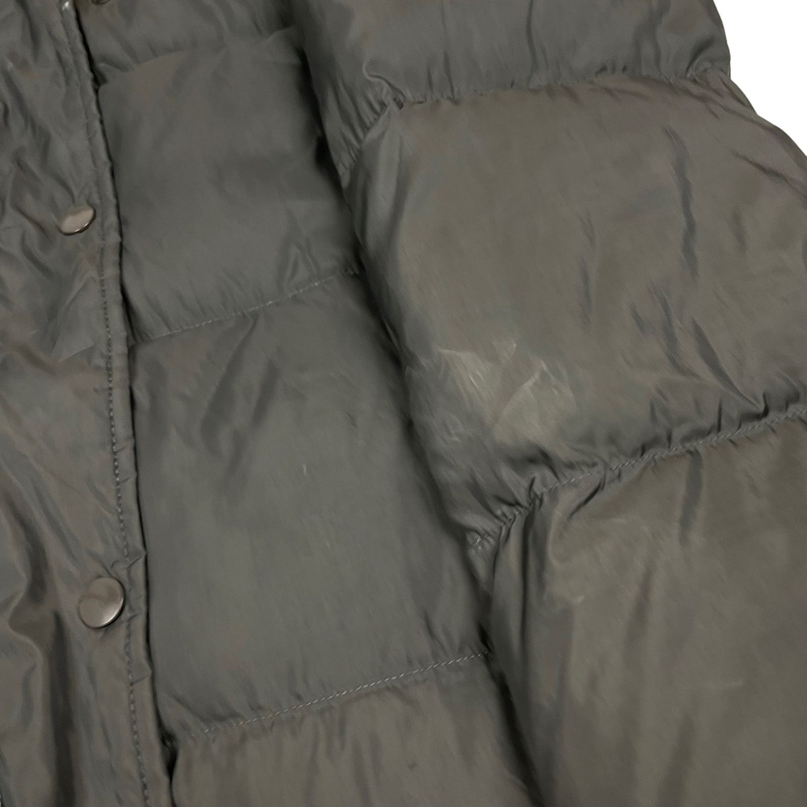 Nike × Vintage Nike Sportswear Women's Gray Hooded Full Zip Puffer Coat M Size M / US 6-8 / IT 42-44 - 4 Thumbnail