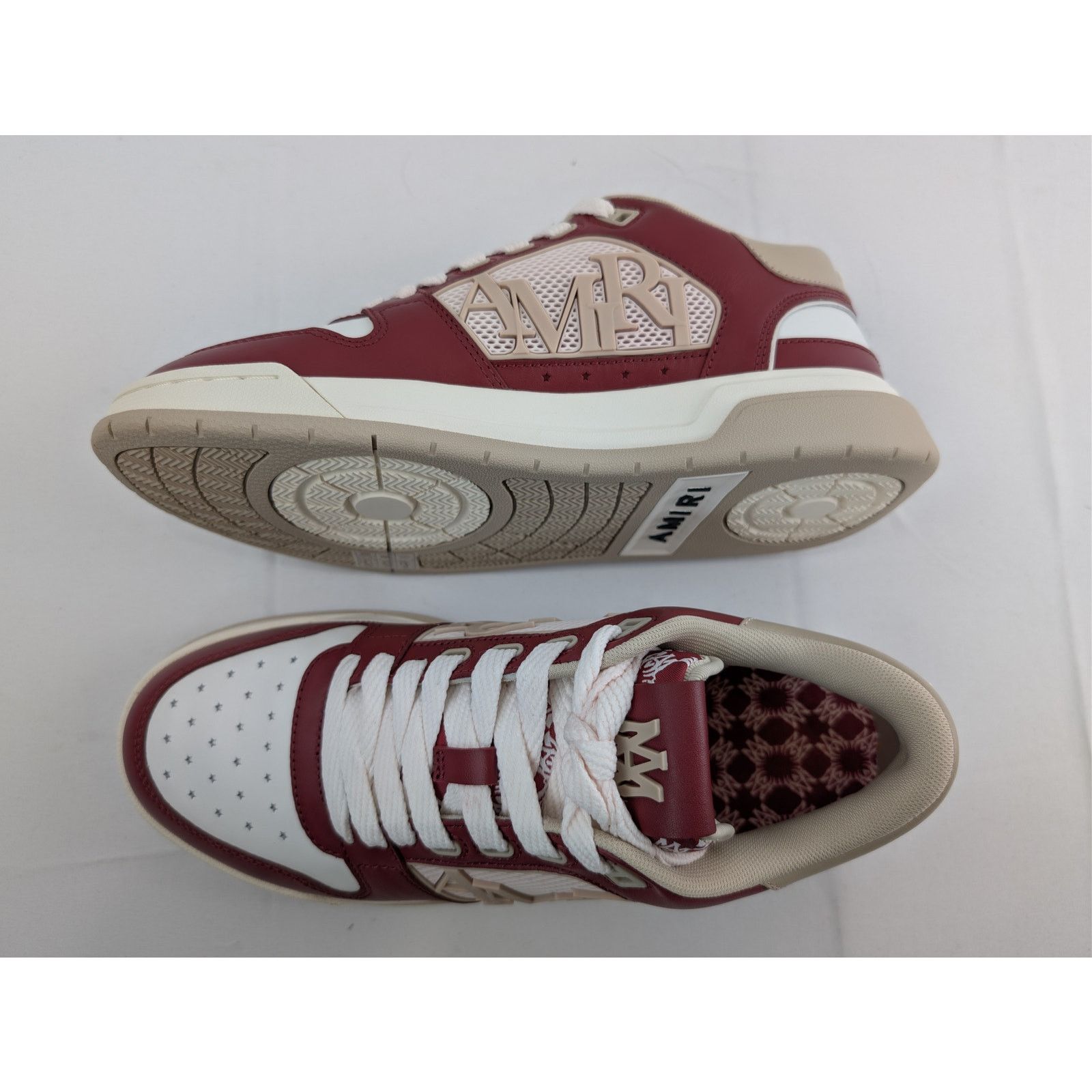 Amiri o1rshd1 Classic Low-Top Sneakers in Deep Red Size US 12 / EU 45 - 1 Thumbnail