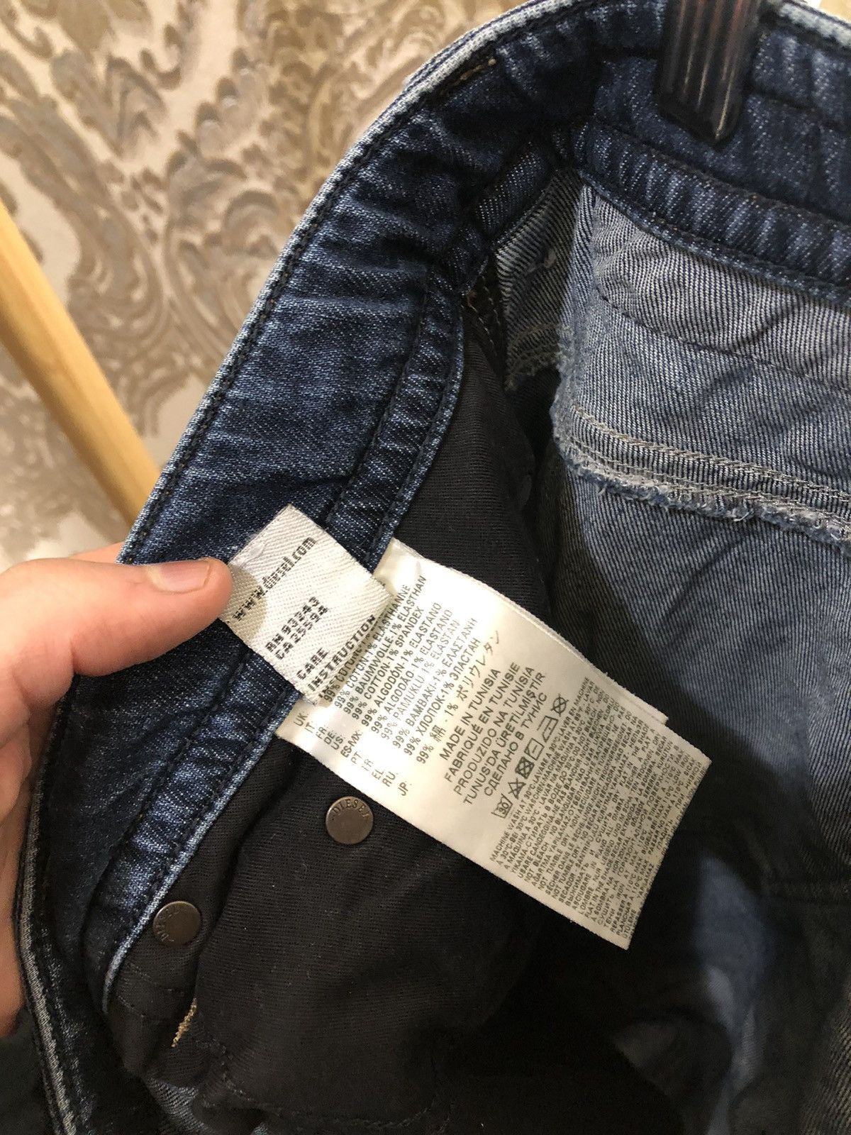 Diesel VINTAGE DIESEL INDUSTRY DENIM DIVISION JEANS CASUAL Y2K 90s Size US 34 / EU 50 - 6 Thumbnail