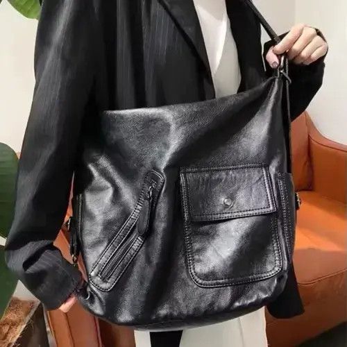 Japanese Brand PU Leather Shoulder Bag Size ONE SIZE - 4 Thumbnail