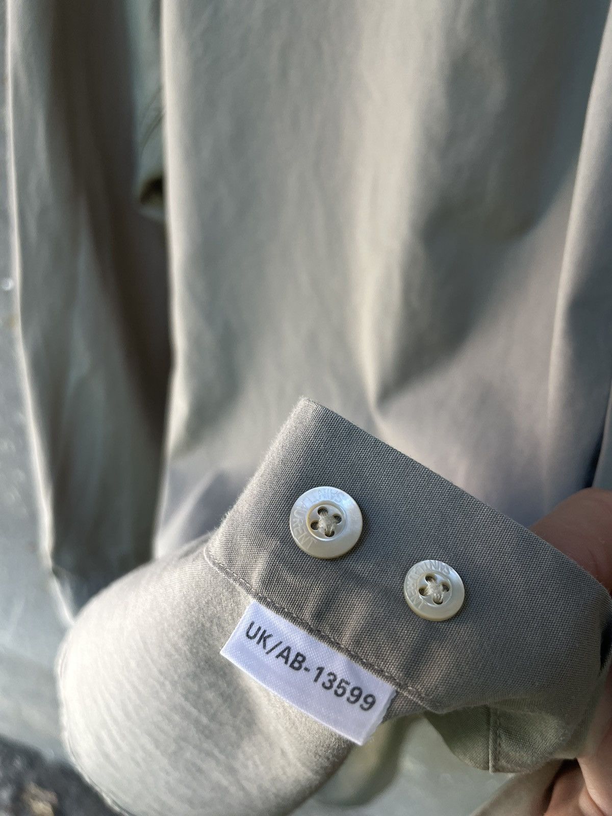 Saint Laurent Paris Saint Laurent Jeans Shirt Button Up Beige YVES RARE Size US XL / EU 56 / 4 - 12 Thumbnail