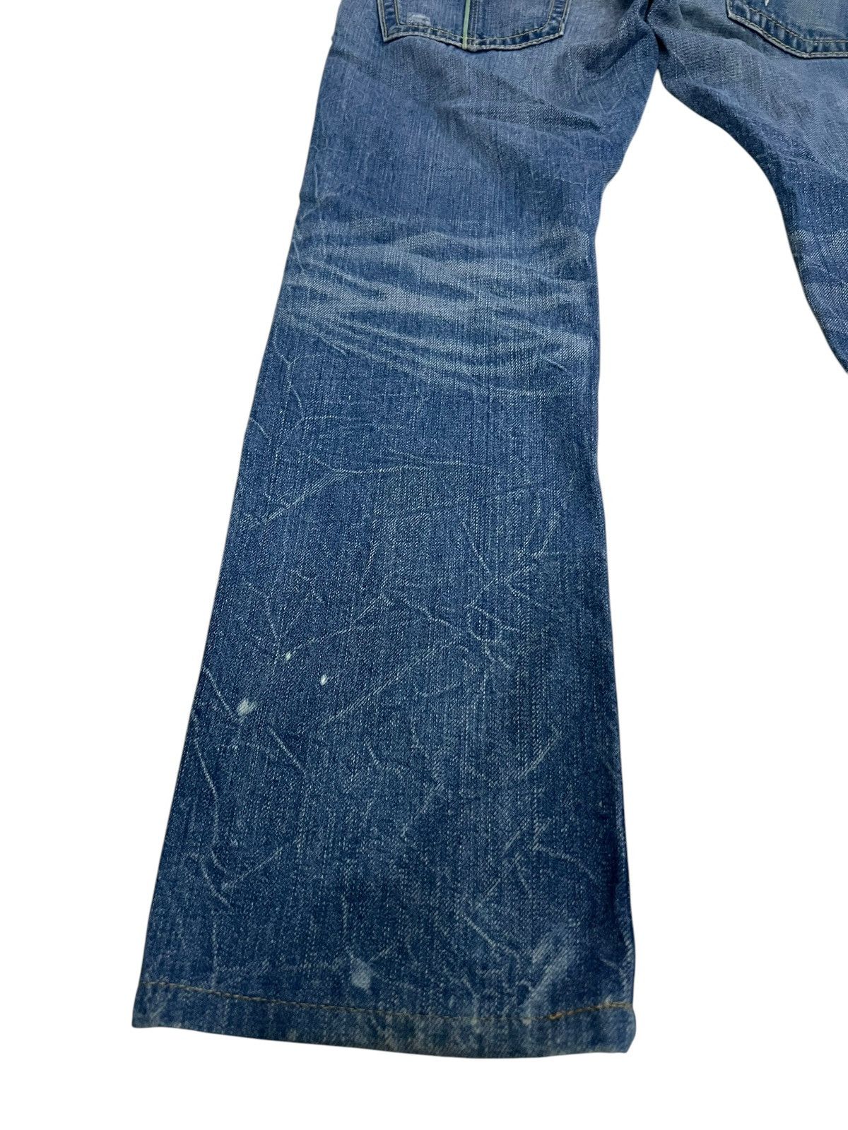 Edwin × If Six Was Nine 🌈Edwin Blue Trip Distressed Jean Japan Size US 30 / EU 46 - 10 Thumbnail