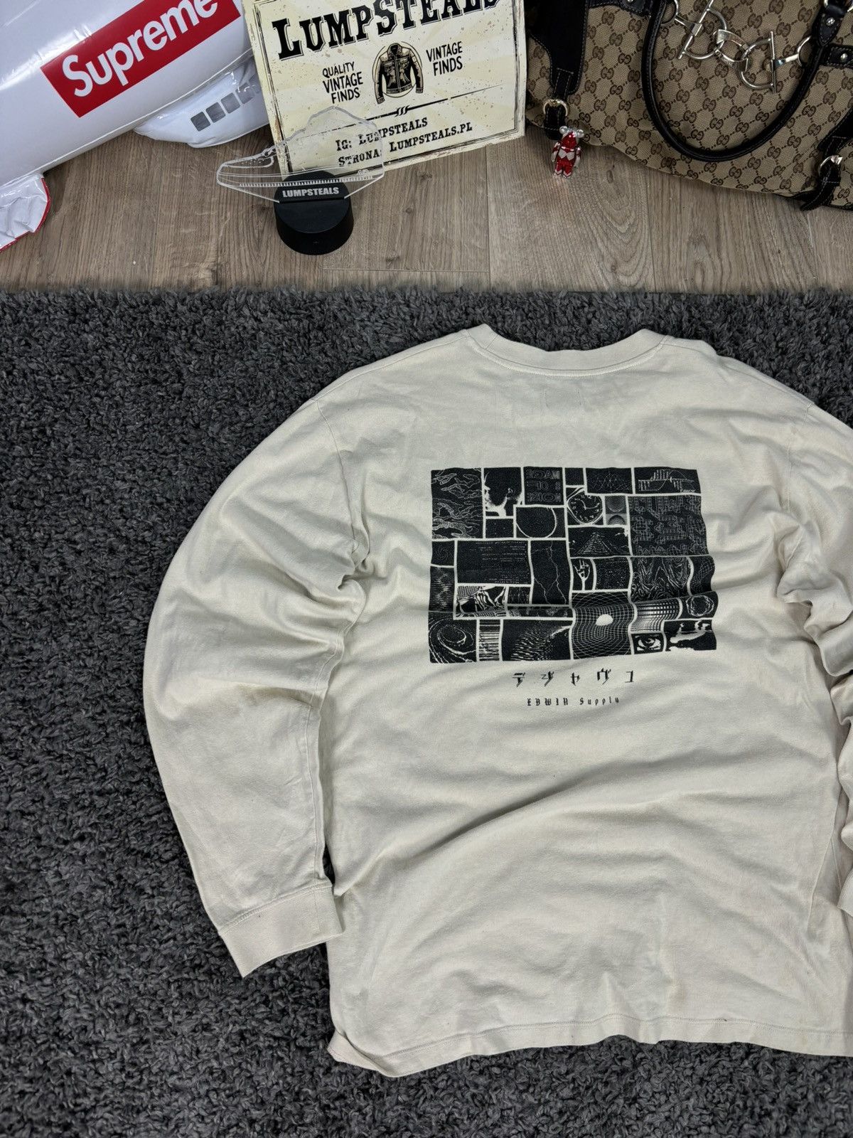 Edwin × Japanese Brand × Vintage Rare Crazy Japanese Longsleeve Big Logo Edwin Supply Y2K Size US L / EU 52-54 / 3 - 2 Thumbnail
