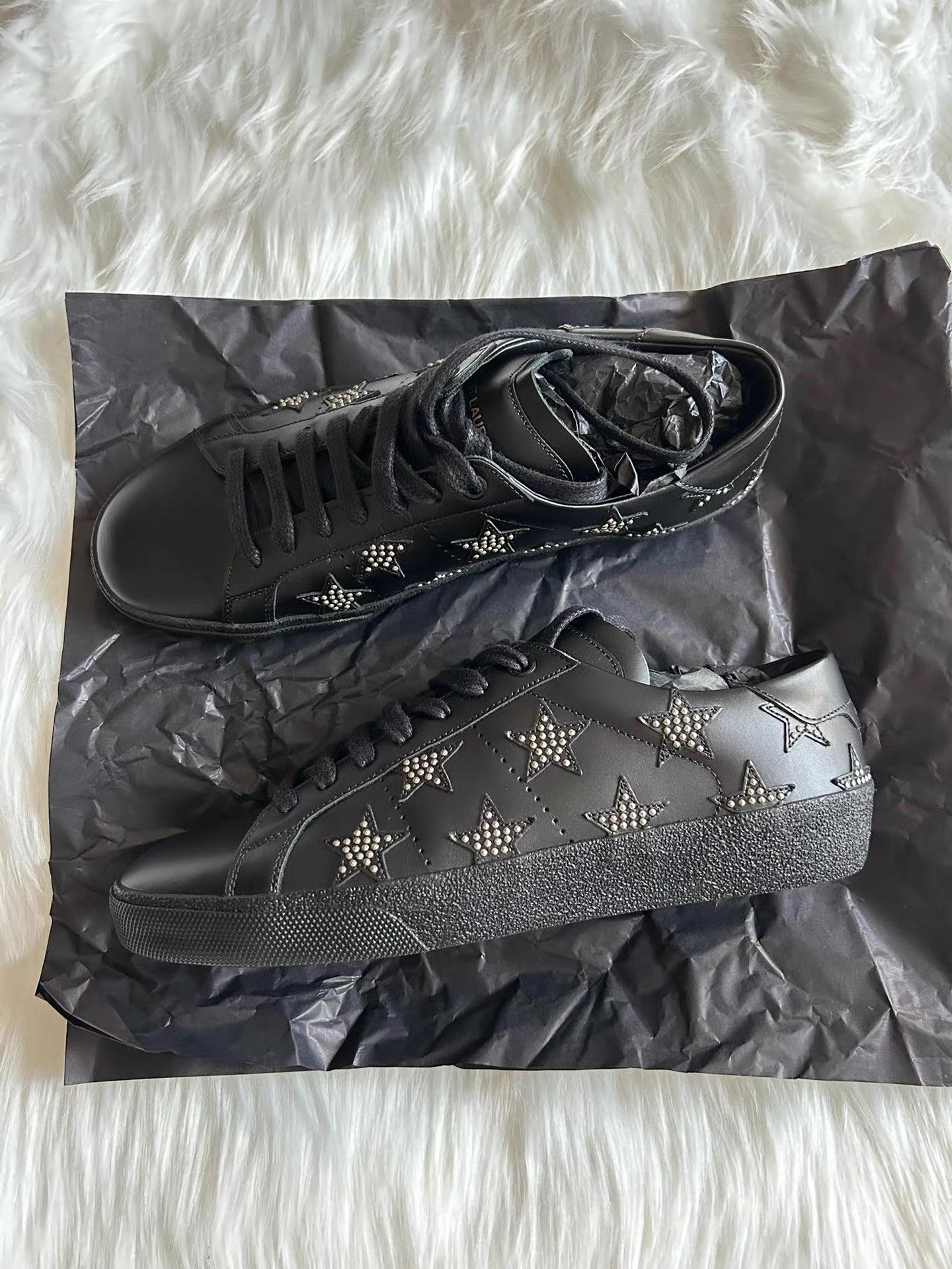 Saint Laurent Paris Saint Laurent Star Rivet Men's Shoes Ｑ23 Size US 7 / EU 40 - 2 Thumbnail