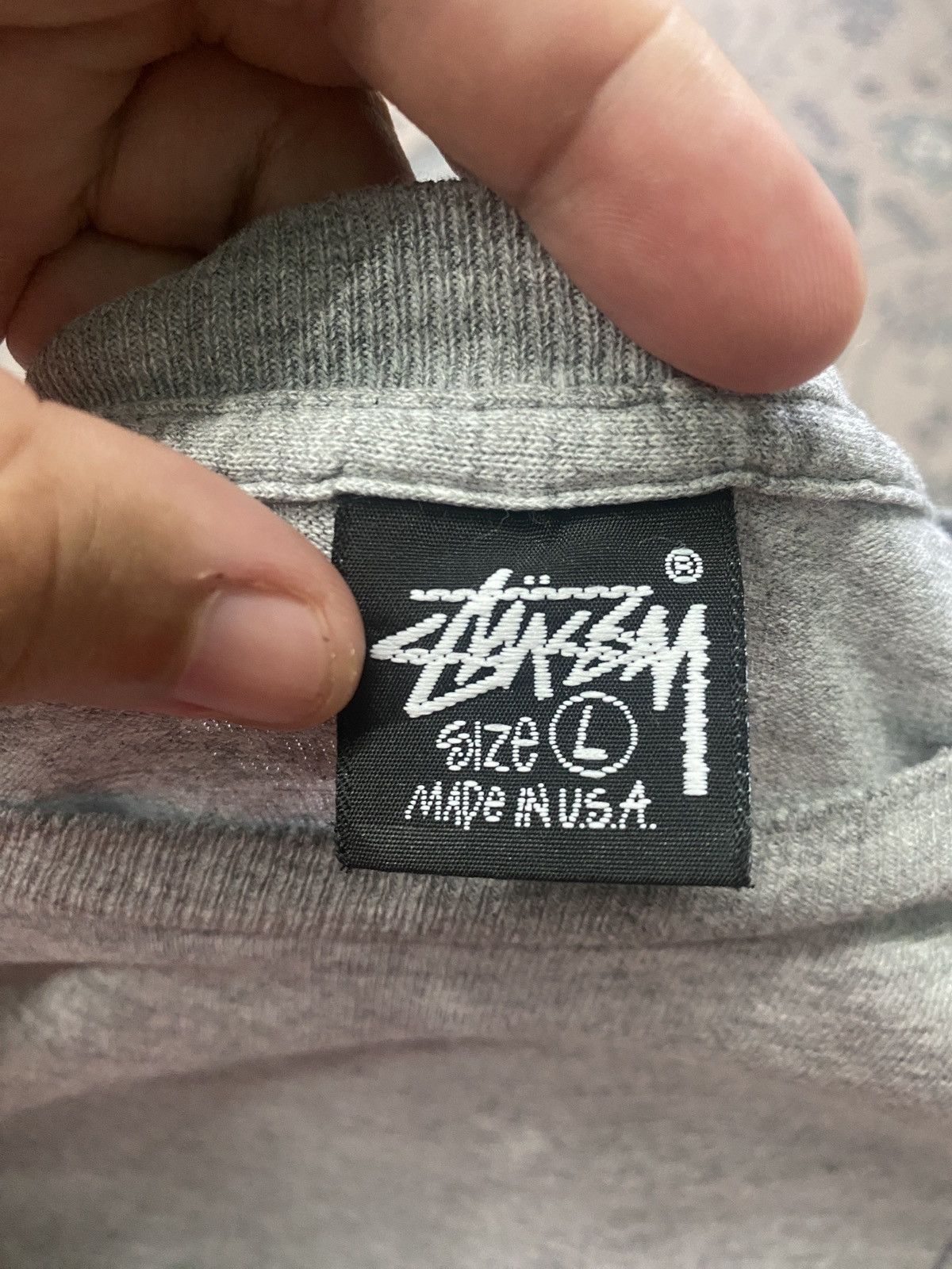 Stussy × Vintage 💥RARE💥VINTAGE 90S STUSSY PLAIN POKET TEE 🔥 Size US L / EU 52-54 / 3 - 13 Thumbnail