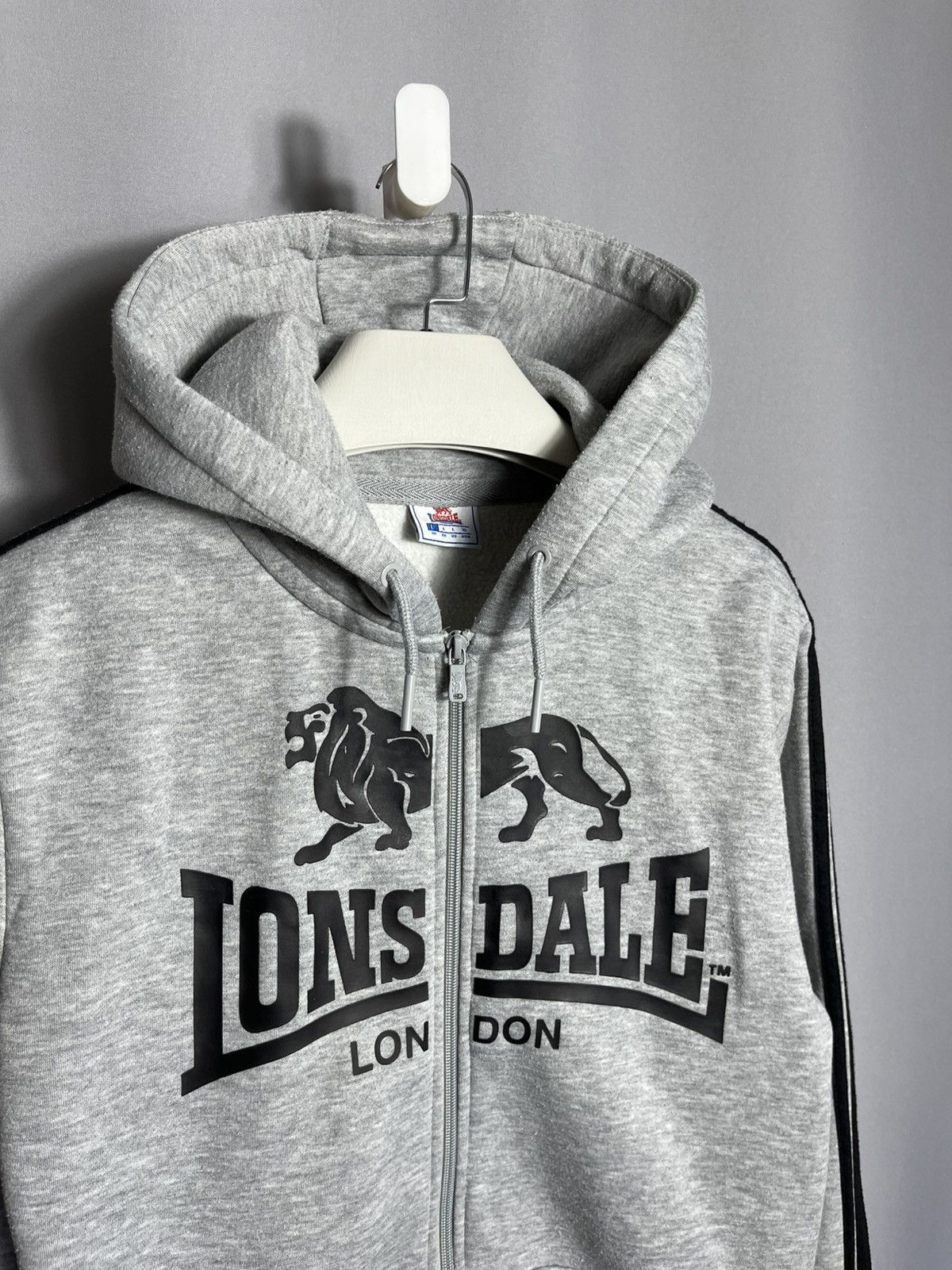 Lonsdale Lonsdale London hoodie full zip grey mens winter Size US L / EU 52-54 / 3 - 2 Thumbnail