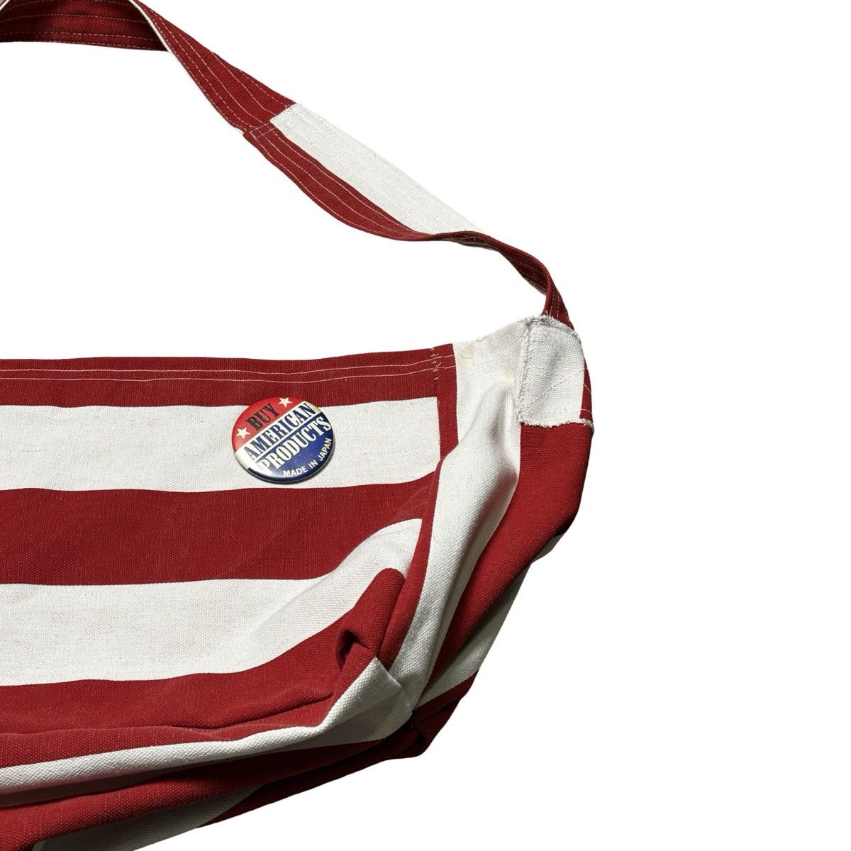 Other W&G Striped Newspaper Boy Bag Repurposed Canvas Where Waldo Size ONE SIZE - 4 Thumbnail