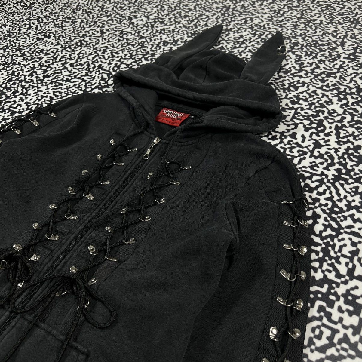 Japanese Brand Vintage Y2K Living Dead Souls Gothic Bunny Style Zip Hoode Size S / US 4 / IT 40 - 8 Thumbnail