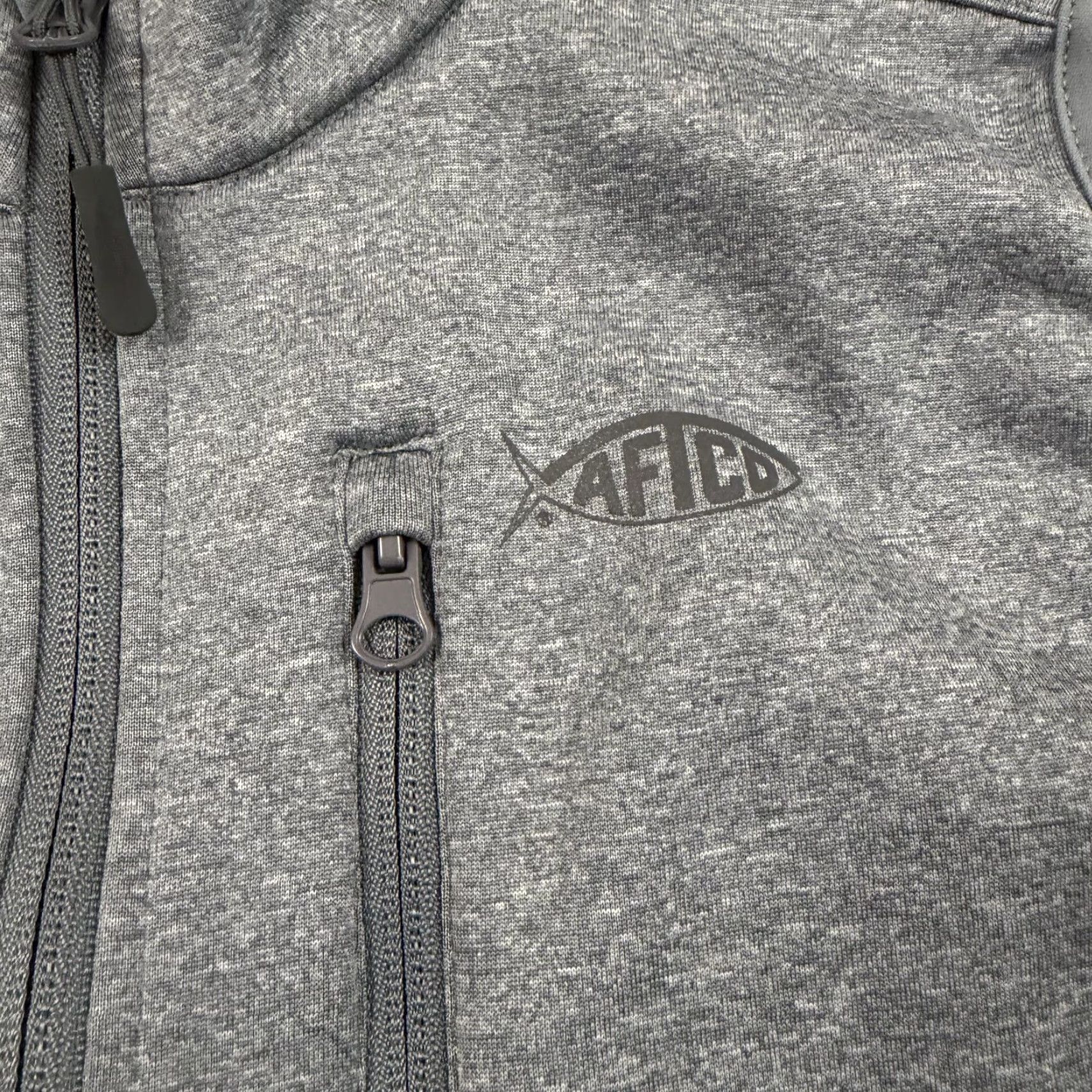 Vintage AFTCO Vest Mens L Gray Fleece Full Zip Outdoors Pockets Breathable Windbreaker Outdoor Hiking Casual Travel Size US L / EU 52-54 / 3 - 3 Thumbnail