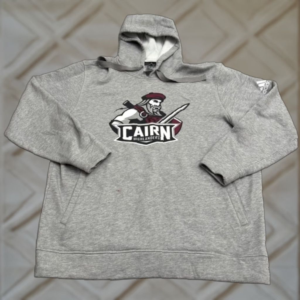 Adidas Adidas Hoodie Mens XL Gray Logo Graphic Pullover Hooded Sweatshirt Outdoor College Streetwear Size US XL / EU 56 / 4 - 1 Thumbnail