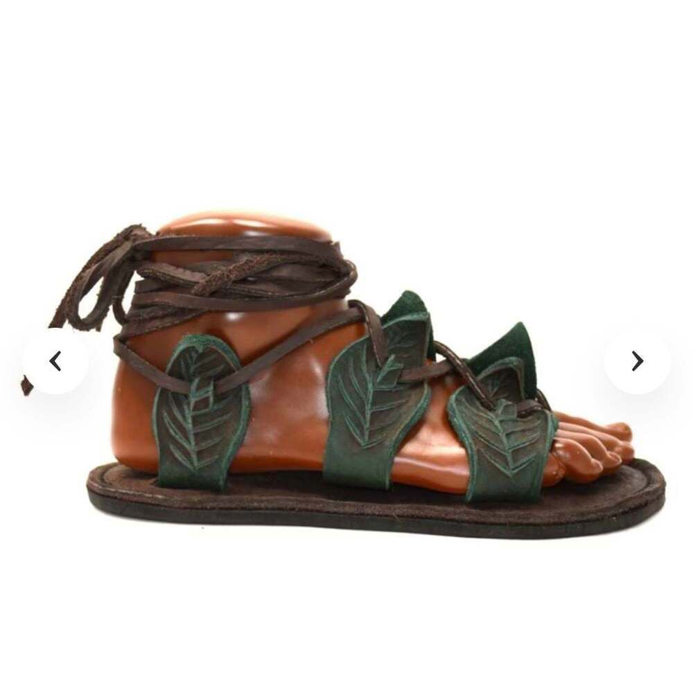 Other TreadLightGear Leather Leaf Gladiator Sandals Unisex Renaiss Size US 9.5 / IT 39.5 - 3 Thumbnail