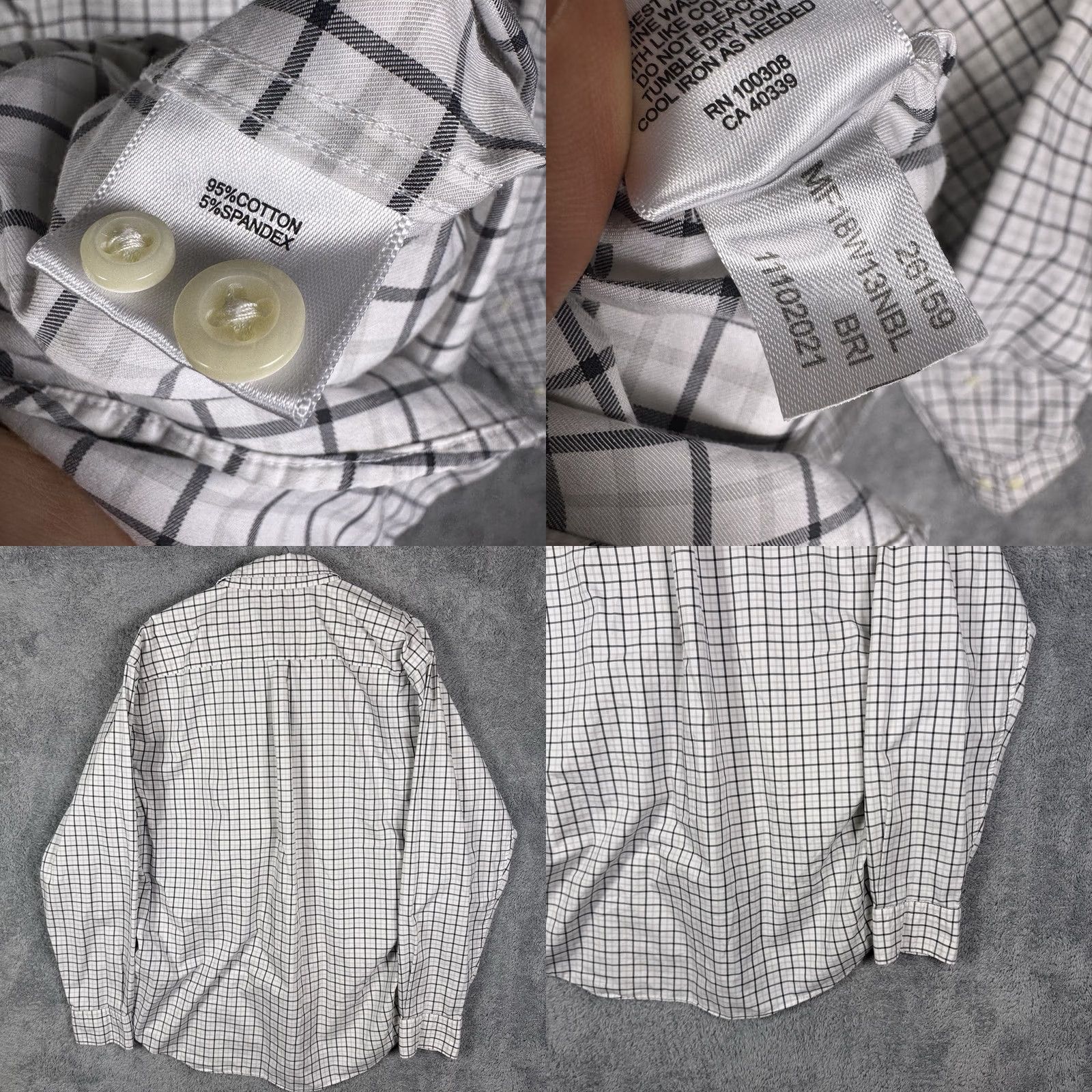 Peter Millar Peter Millar Shirt Men's XL Crown Sport Crafted Windowpane Check Preppy Casual Size US XL / EU 56 / 4 - 8 Thumbnail