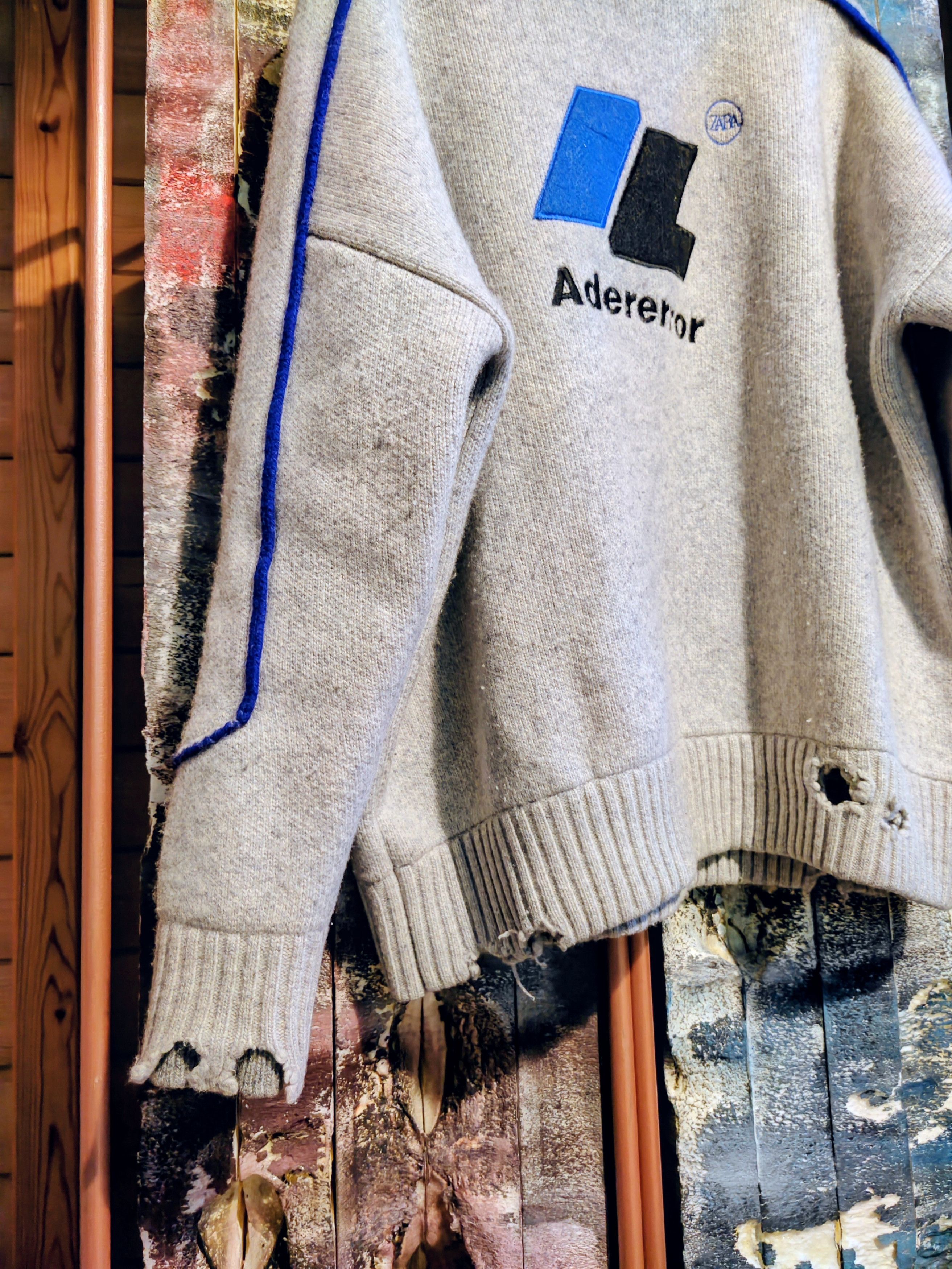 Ader Error × Zara ADER Error x Zara Distressed Sweater Size US M / EU 48-50 / 2 - 3 Thumbnail
