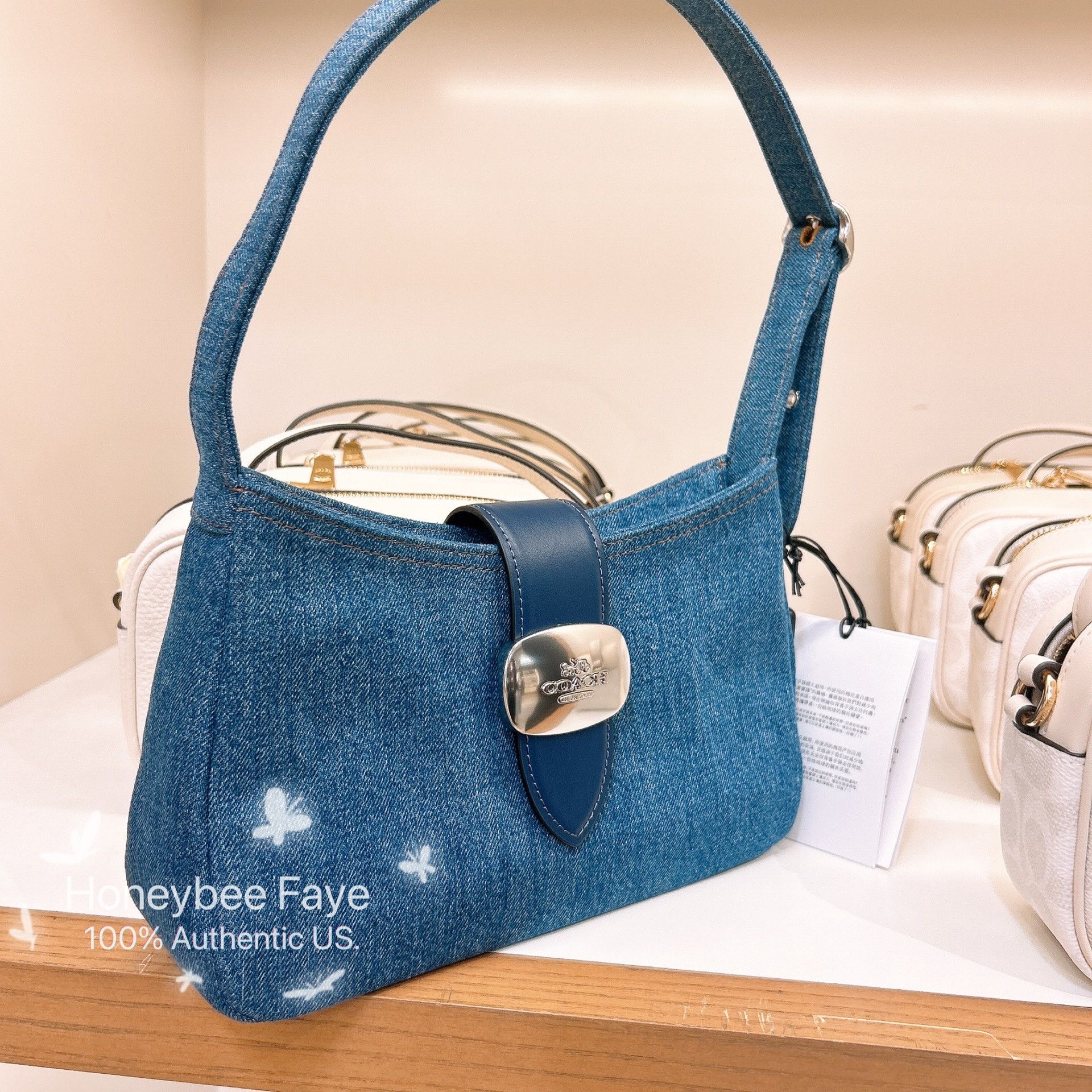 Coach Eliza Shoulder Bag In Signature Denim CAK45 Size ONE SIZE - 4 Thumbnail