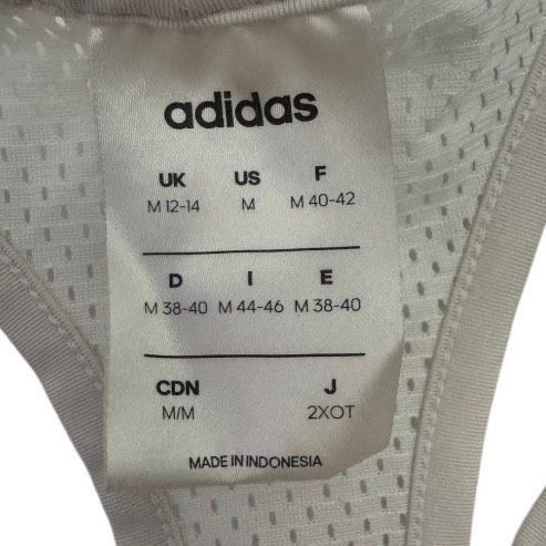 Adidas Adidas White Logo Racerback Tank Top Size M Size M / US 6-8 / IT 42-44 - 4 Thumbnail