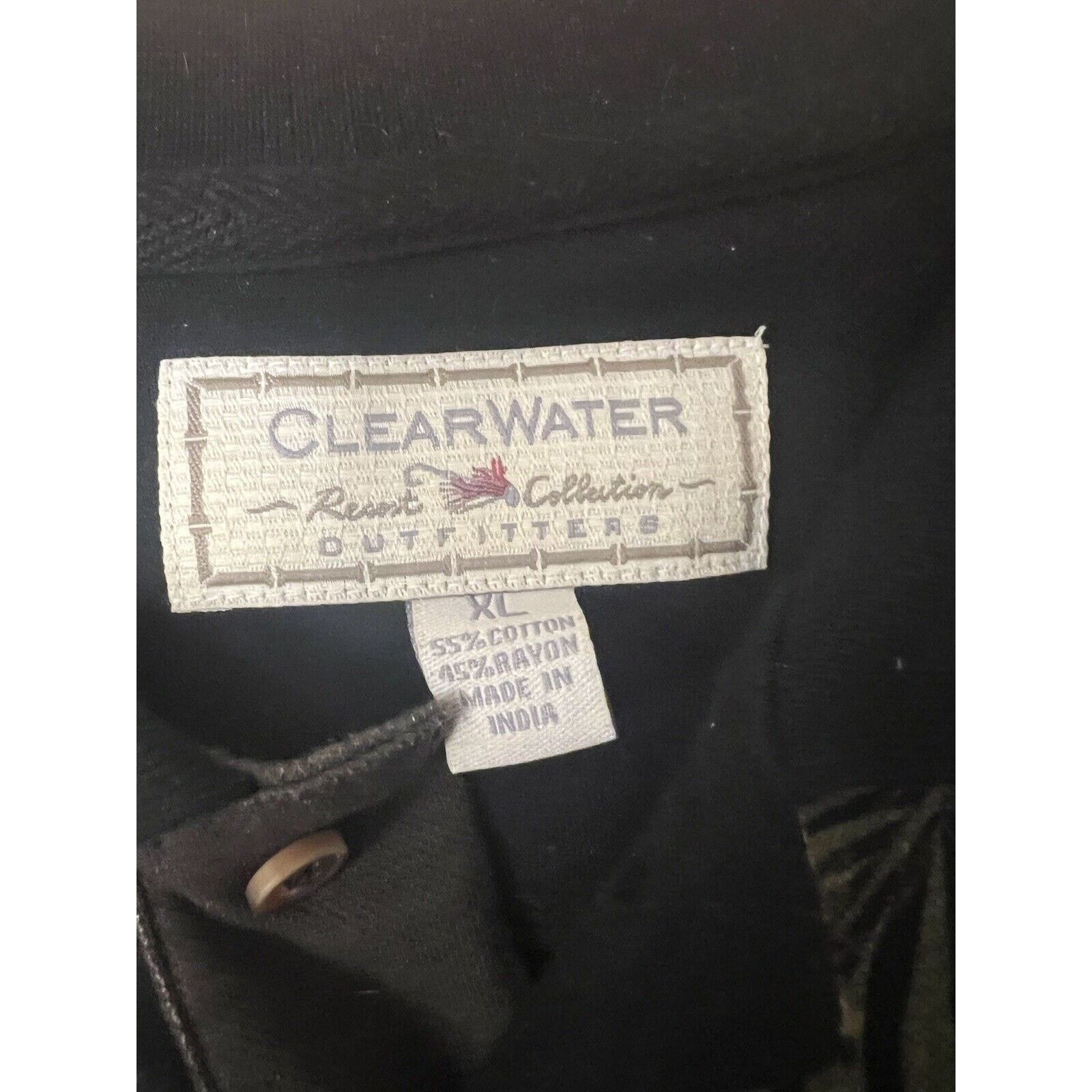 Clearwater Outfitters Clearwater Outfitters Shirt Adult XL Black Green Floral Mens Size US XL / EU 56 / 4 - 2 Thumbnail