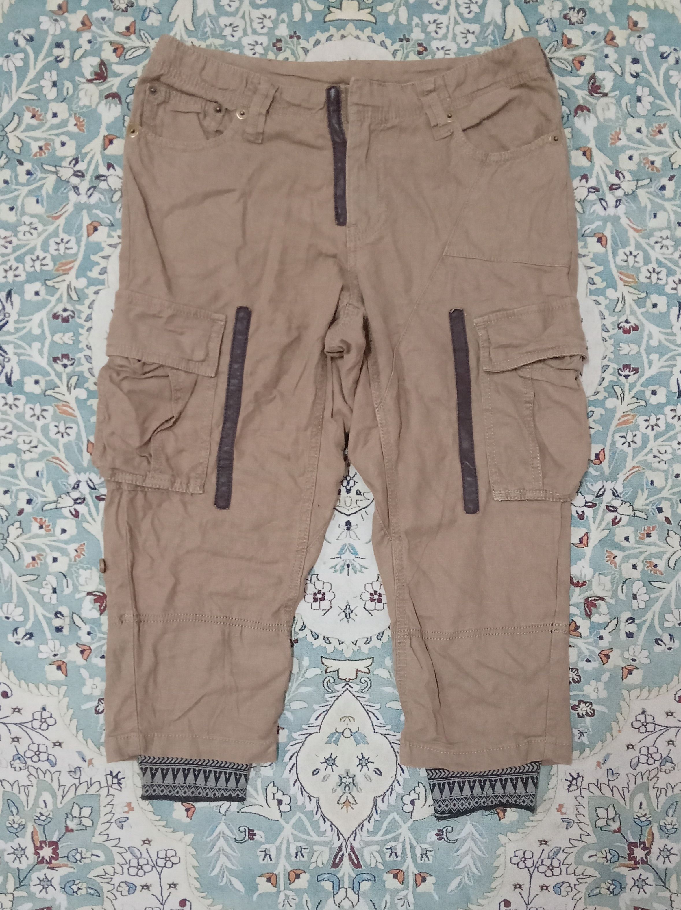 Tornado Mart Tornado Mart Rare Design Cargo Pants Size 32" / US 10 / IT 46 - 1 Thumbnail
