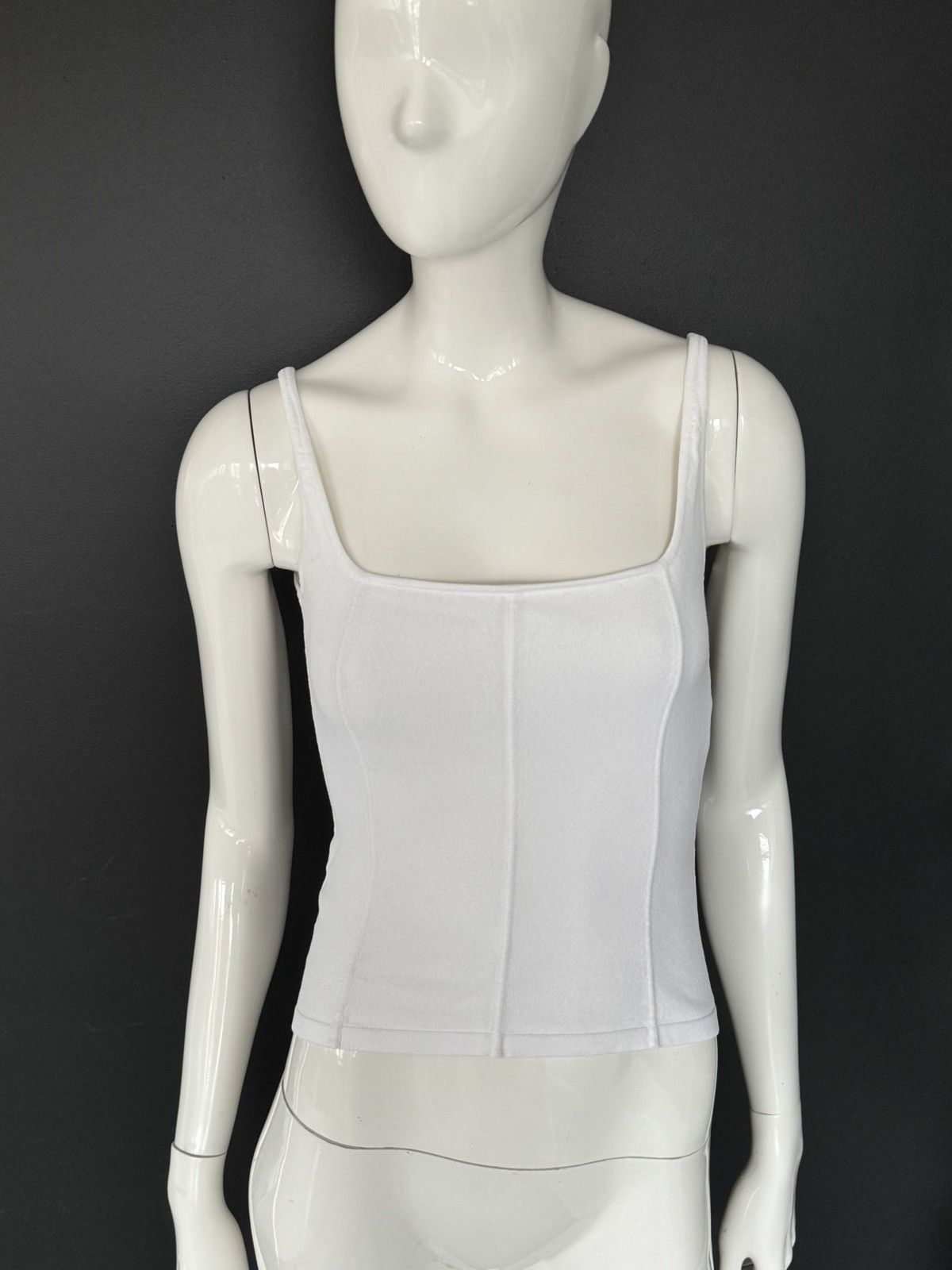 Gucci by Tom Ford 1999 corset style white top