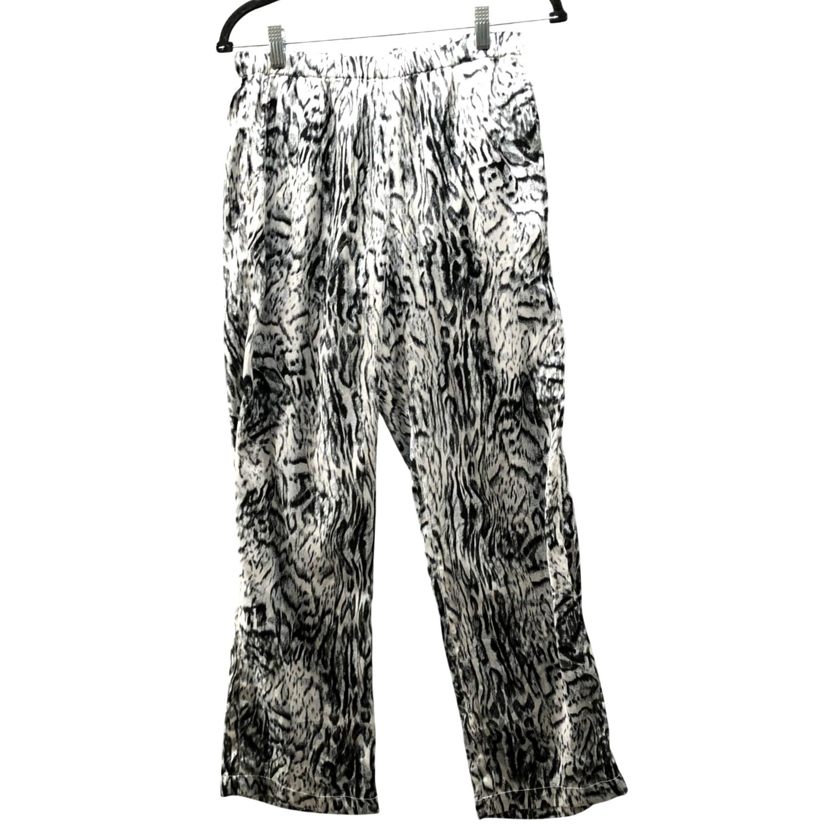 Topshop Topshop Satin Lounge Pants Womens S 4-6 Multicolor Animal Print Pull On Lightweight Pajama Pants Size 28" / US 6 / IT 42 - 2 Thumbnail