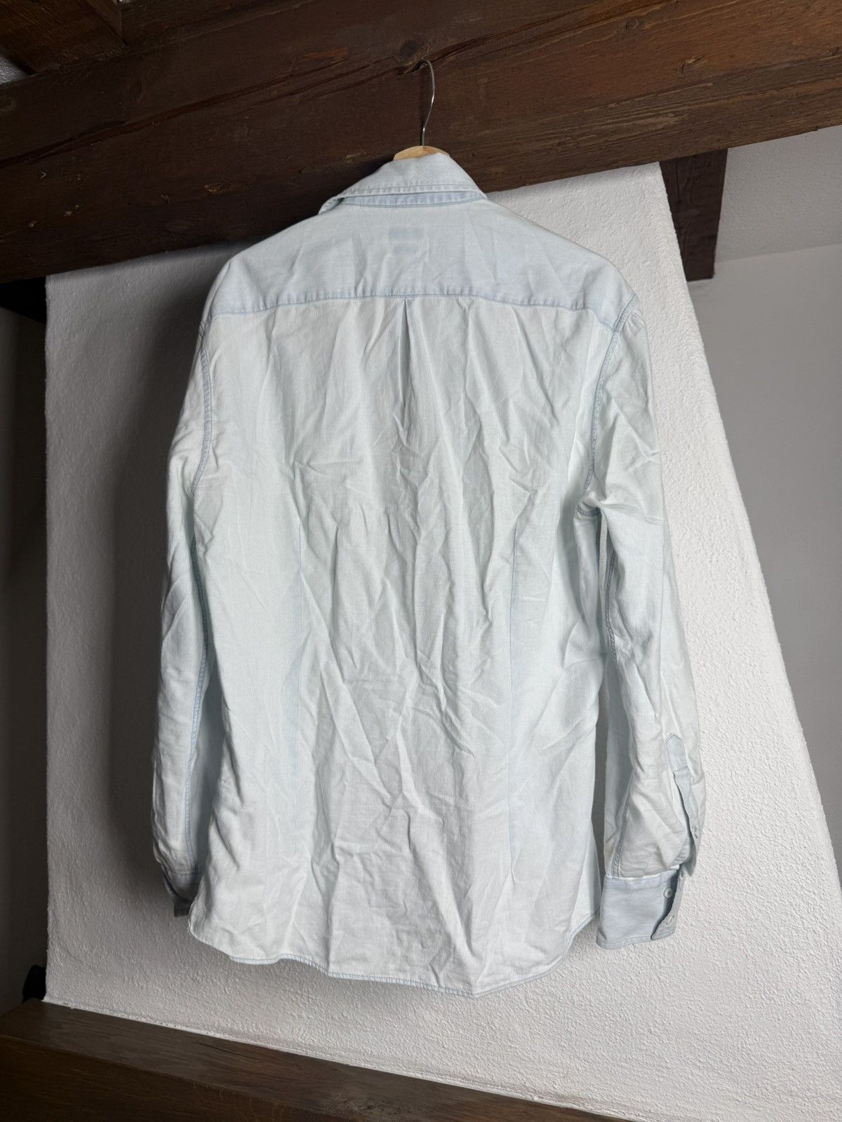 Brunello Cucinelli Brunello Cucinelli Light Blue Slim Fit Cotton Size M/L Size US M / EU 48-50 / 2 - 7 Thumbnail