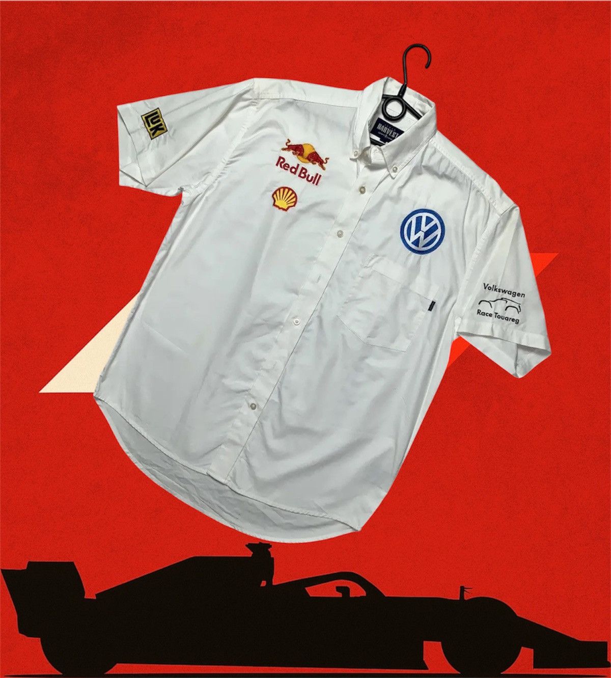 Red Bull Vintage Harvest Racing Volkswagen race Red Bull shell shirt Size US M / EU 48-50 / 2 - 1 Thumbnail