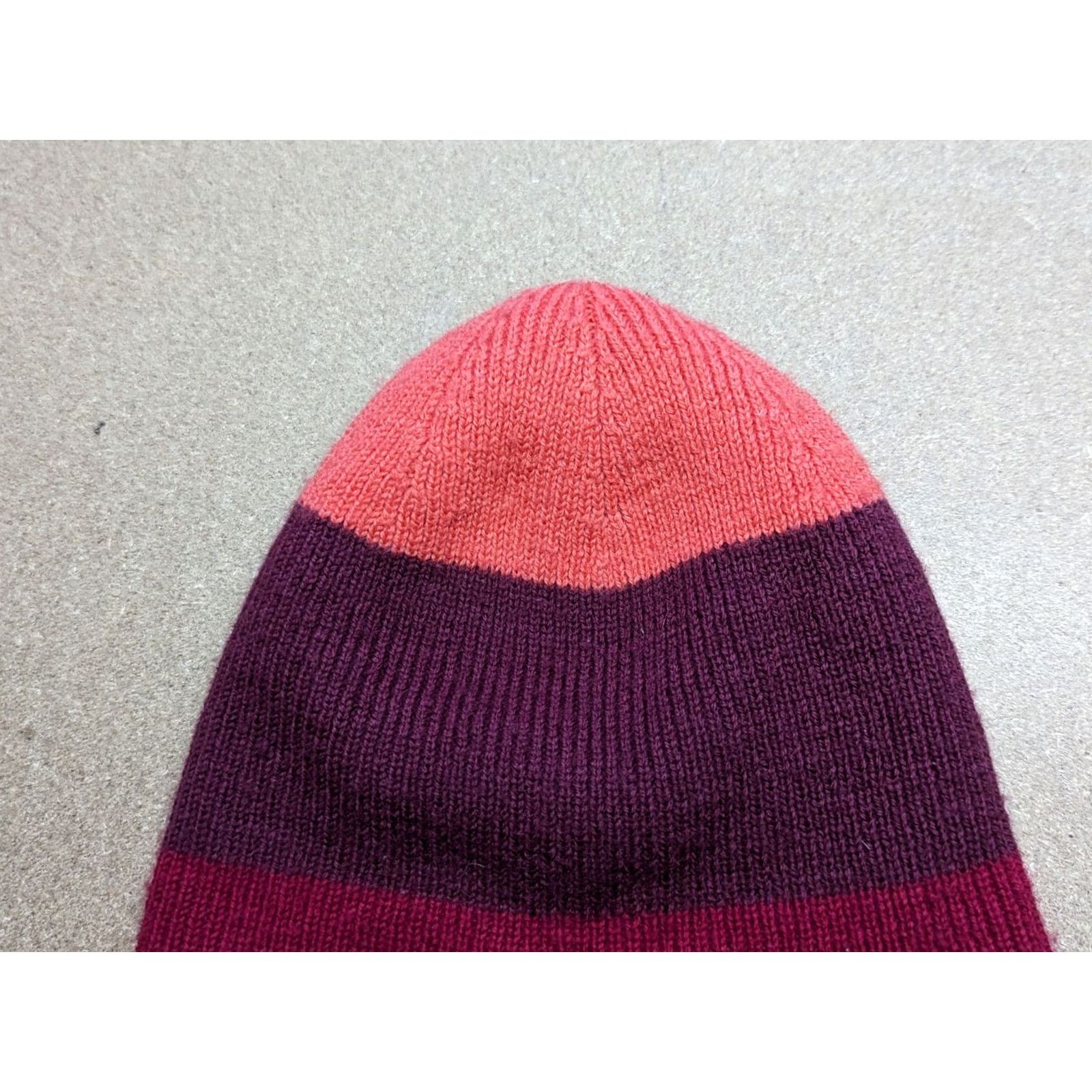 Vintage Norrona Beanie Hat Striped Mid Weight 100% Merino Wool One Size Jester Red Unisex Adults Knit Thermal Water Resistant Mens Womens Size ONE SIZE - 4 Thumbnail