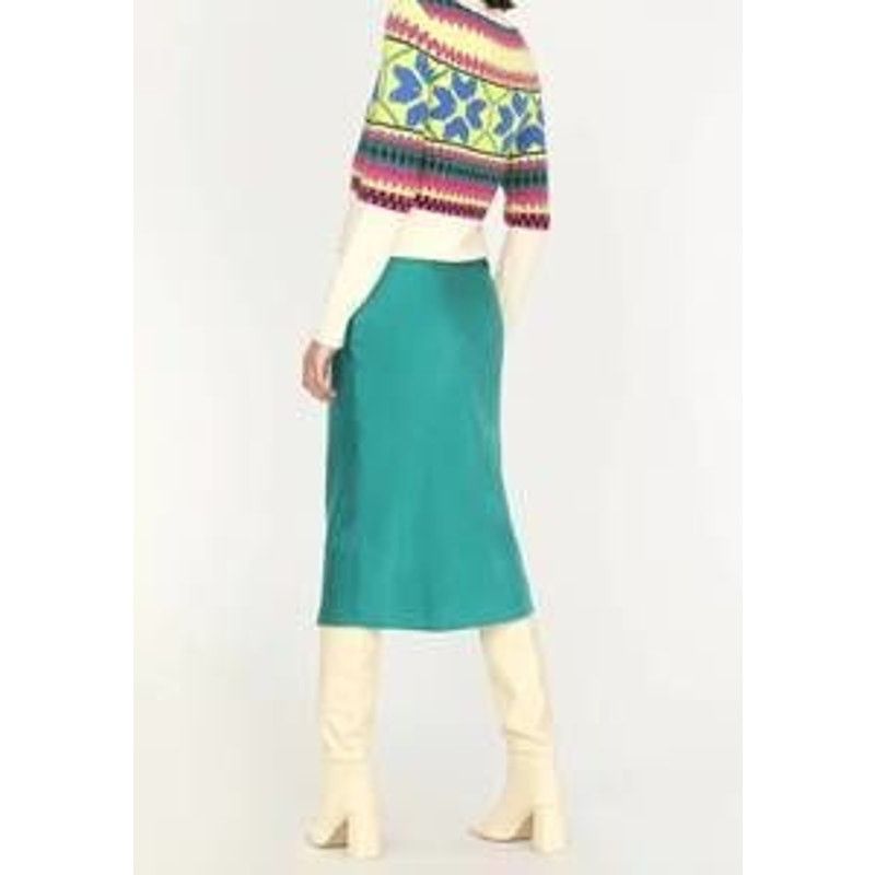 Other Greylin Francis Fairisle Sweater Ivory Multi Geometric Knit Size XS / US 0-2 / IT 36-38 - 3 Thumbnail
