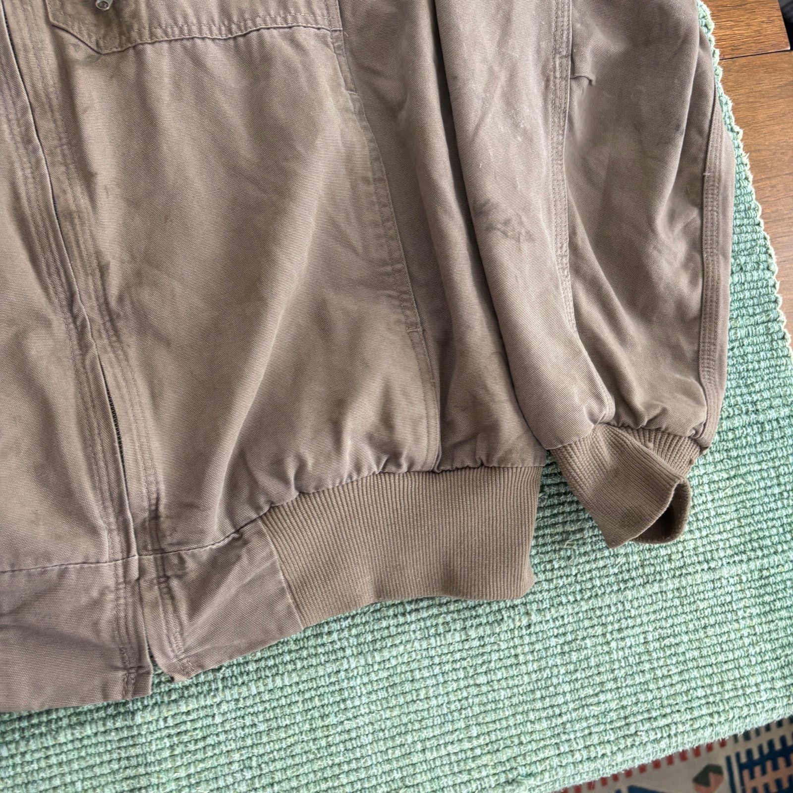 Carhartt × Vintage Vintage 2000s tan cotton Carhartt zip up work jacket size xl Size US XL / EU 56 / 4 - 7 Thumbnail
