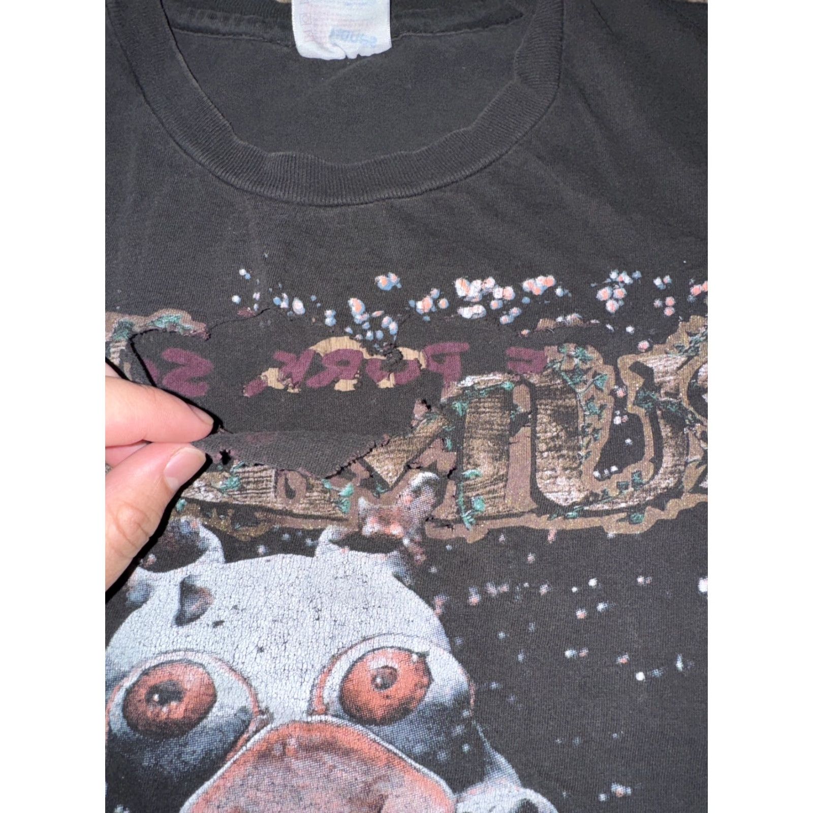Hanes VINTAGE Primus T Shirt City XL Black Pork Soda Tour Distressed Logo Men 1993 Pig Liquid 22x26 Size US XL / EU 56 / 4 - 3 Thumbnail
