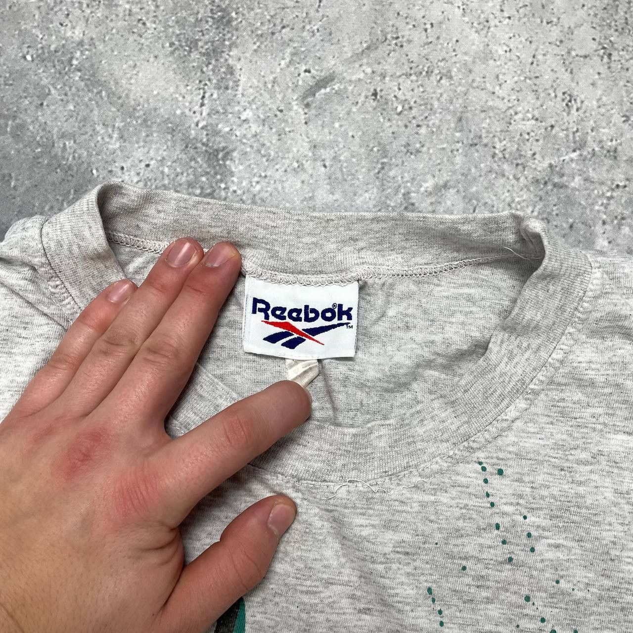 Reebok Vintage 90s Reebok Basketball Play T Shirt Gray Size XXL Size US XXL / EU 58 / 5 - 5 Thumbnail