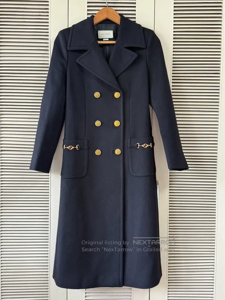Gucci Gucci Black double-breasted coat Size XS / US 0-2 / IT 36-38 - 1 Thumbnail