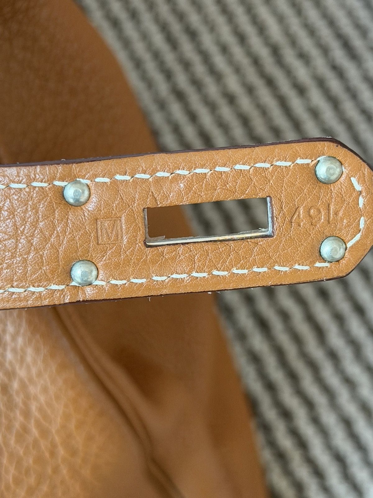 Hermes Hermes Gold Taurillon Clemence Kelly 50 Travel Bag Size ONE SIZE - 14 Thumbnail