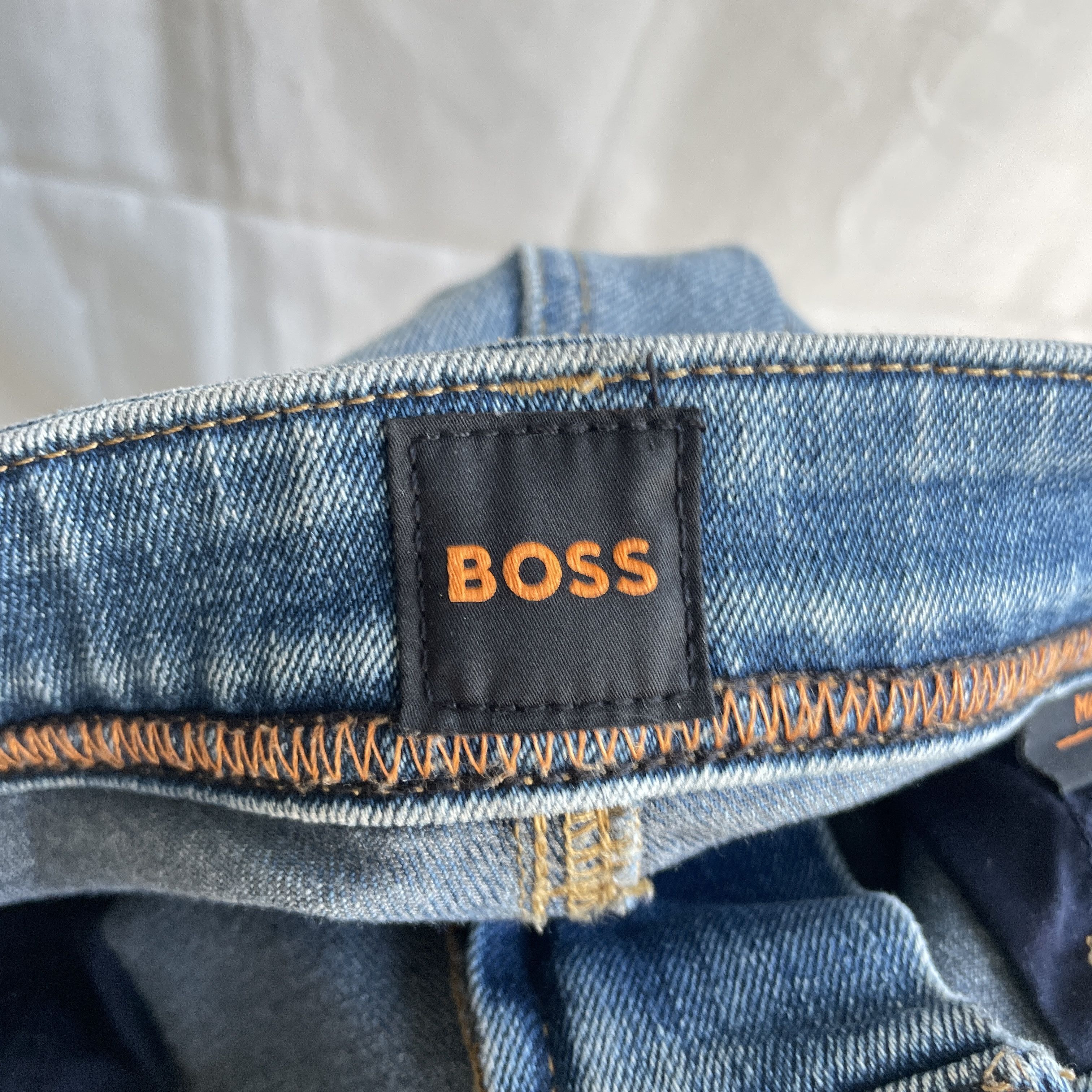 Hugo Boss Hugo Boss Orange Maine Distressed Repaired Stretch Denim Size US 32 / EU 48 - 14 Thumbnail