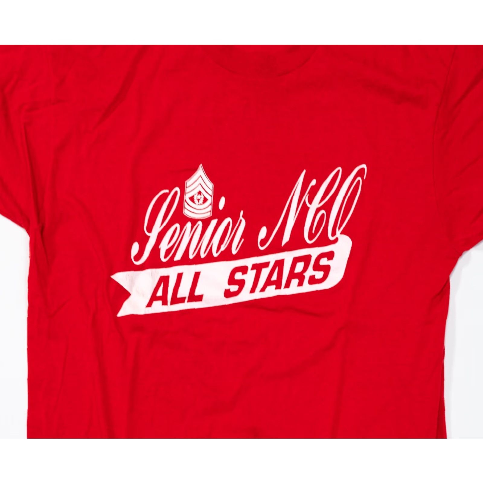 Vintage VINTAGE Screen Stars T-Shirt Shirt Mens XL Red 80s Army USA 21x27 Short Sleeve Crew Neck Logo Size US XL / EU 56 / 4 - 4 Thumbnail
