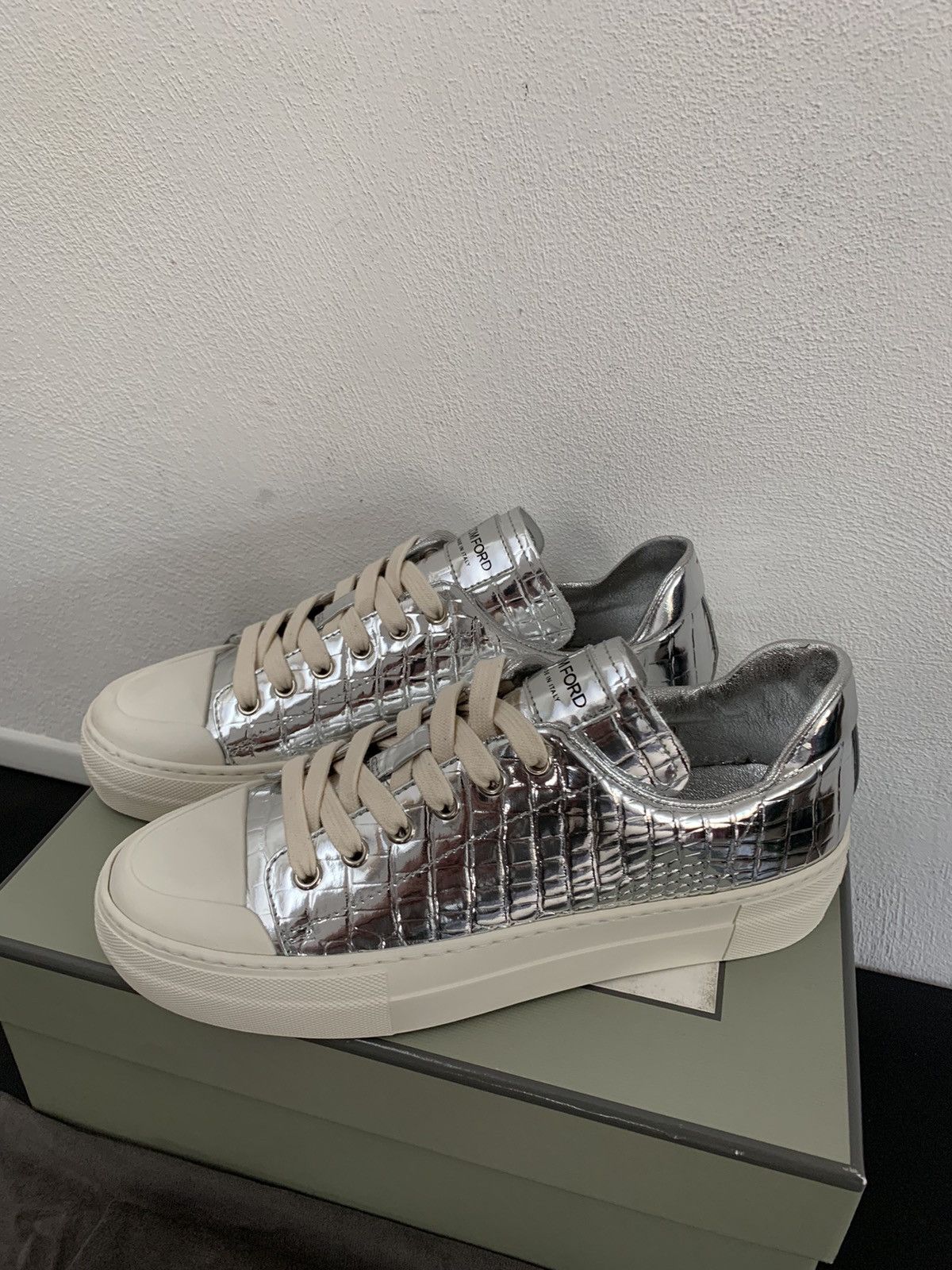 Tom Ford Tom Ford Leather Sneakers Size US 7 / IT 37 - 5 Thumbnail