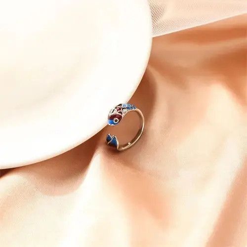 Jewelry Adjustable Koi Fish Viral Ring Size ONE SIZE - 4 Thumbnail