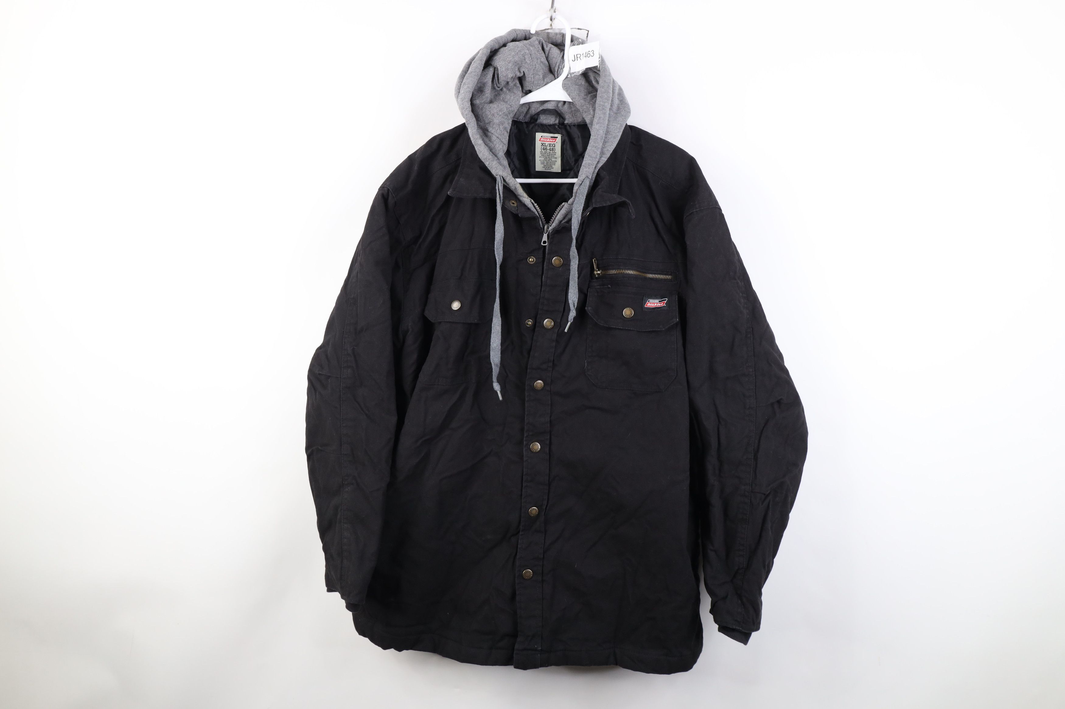 Dickies Vintage Dickies Hooded Canvas Button Shirt Jacket Jac Shirt Size US XL / EU 56 / 4 - 1 Thumbnail