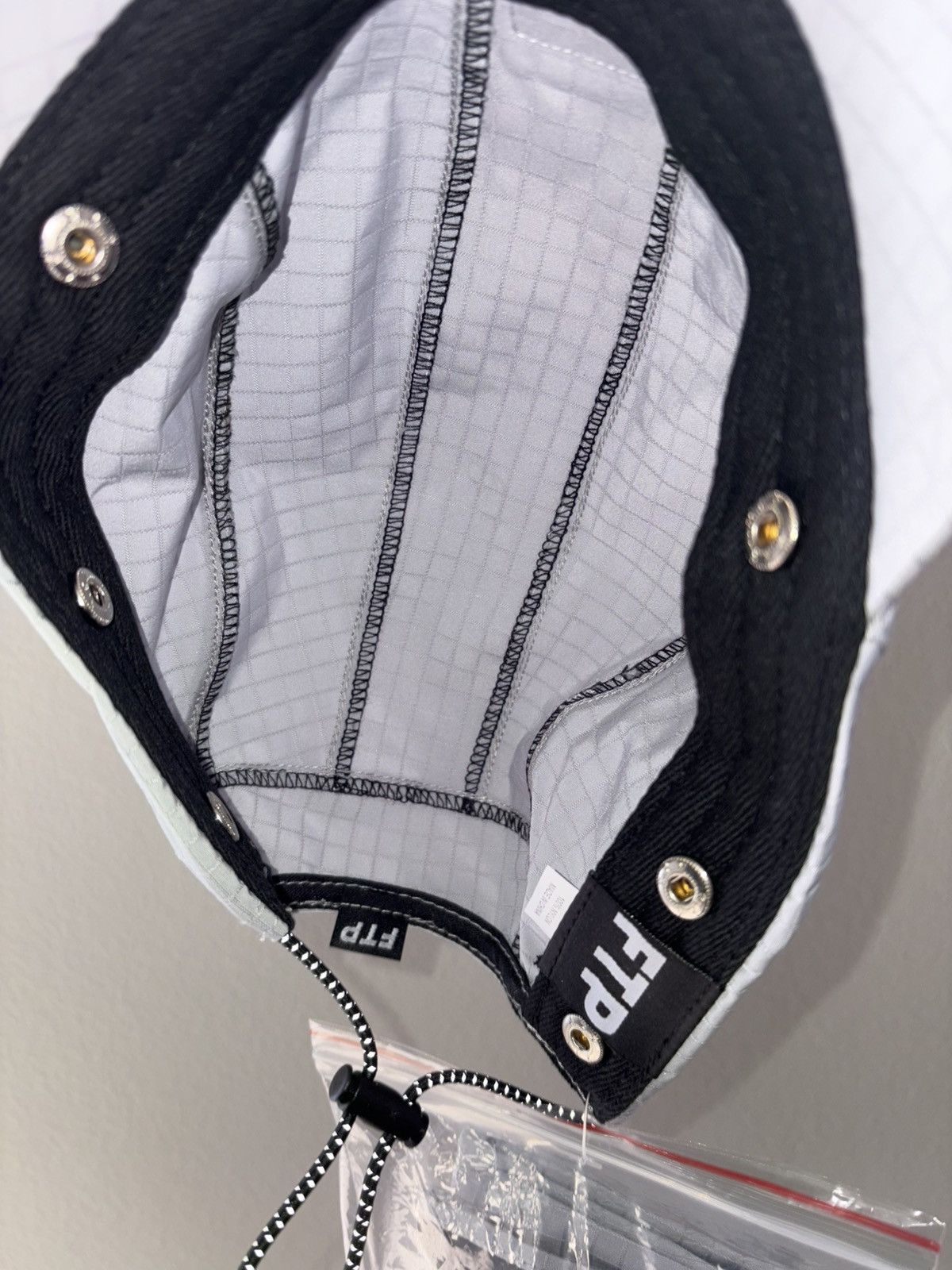 Fuck The Population FTP Piping Facemask Runner Hat Grey Size ONE SIZE - 3 Thumbnail
