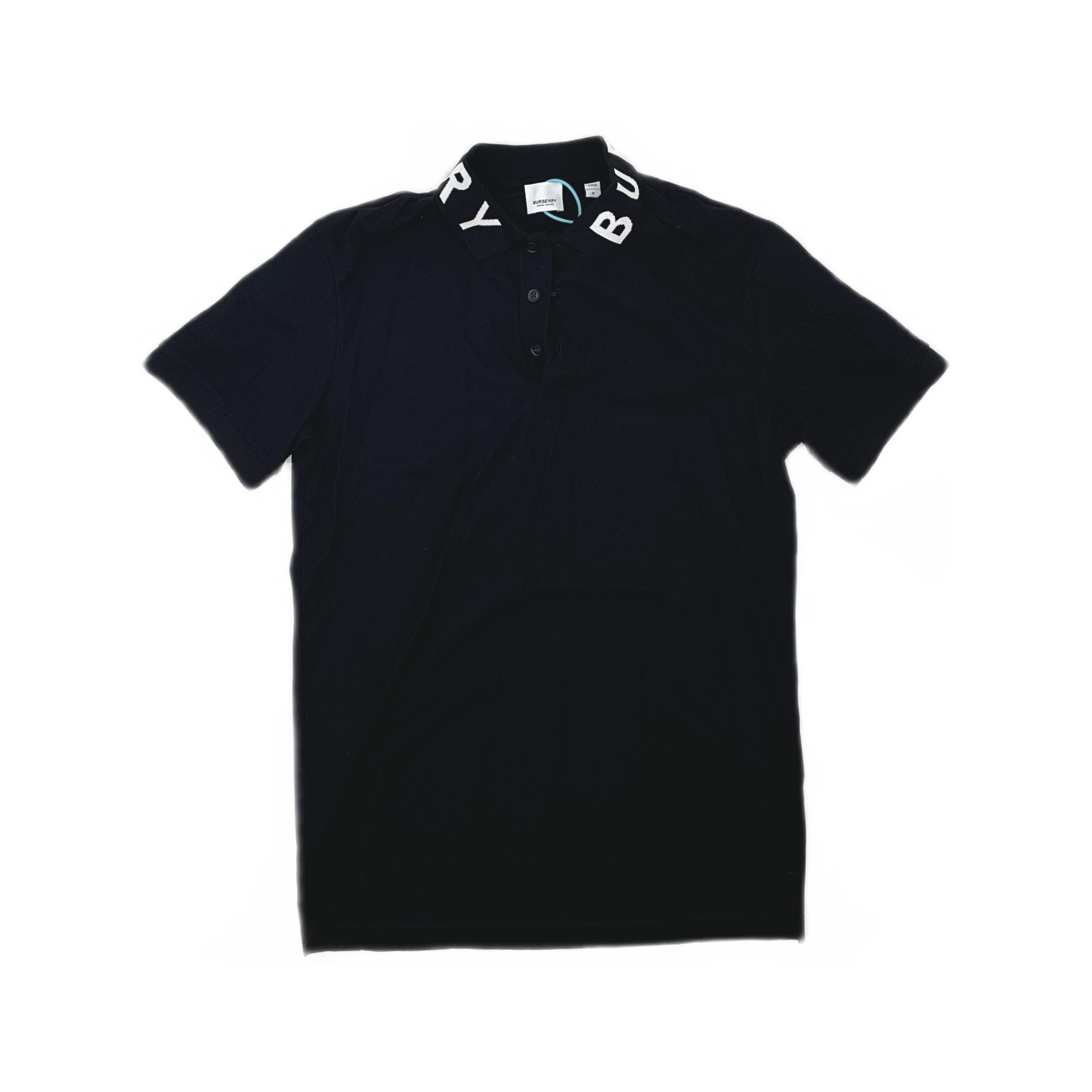 Burberry Burberry Logo Collar Polo Shirt Black Size M Size US M / EU 48-50 / 2 - 1 Thumbnail