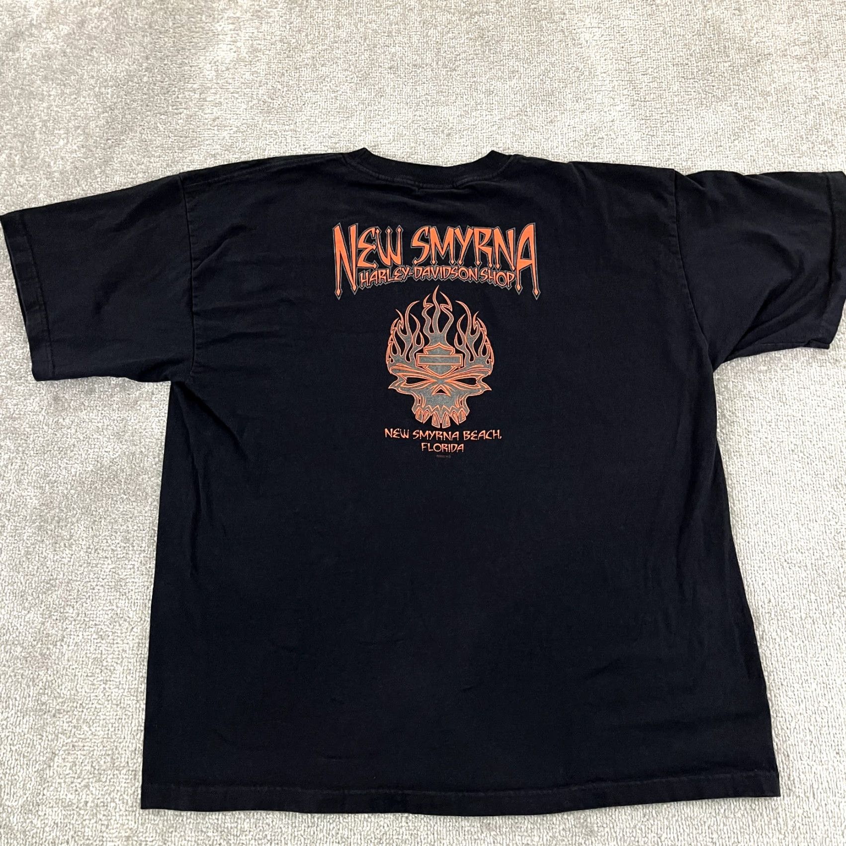 Harley Davidson VINTAGE Harley-Davidson Shirt Mens 2XL Black 2003 Biketoberfest New Smyrna Beach Florida Size US XXL / EU 58 / 5 - 2 Thumbnail