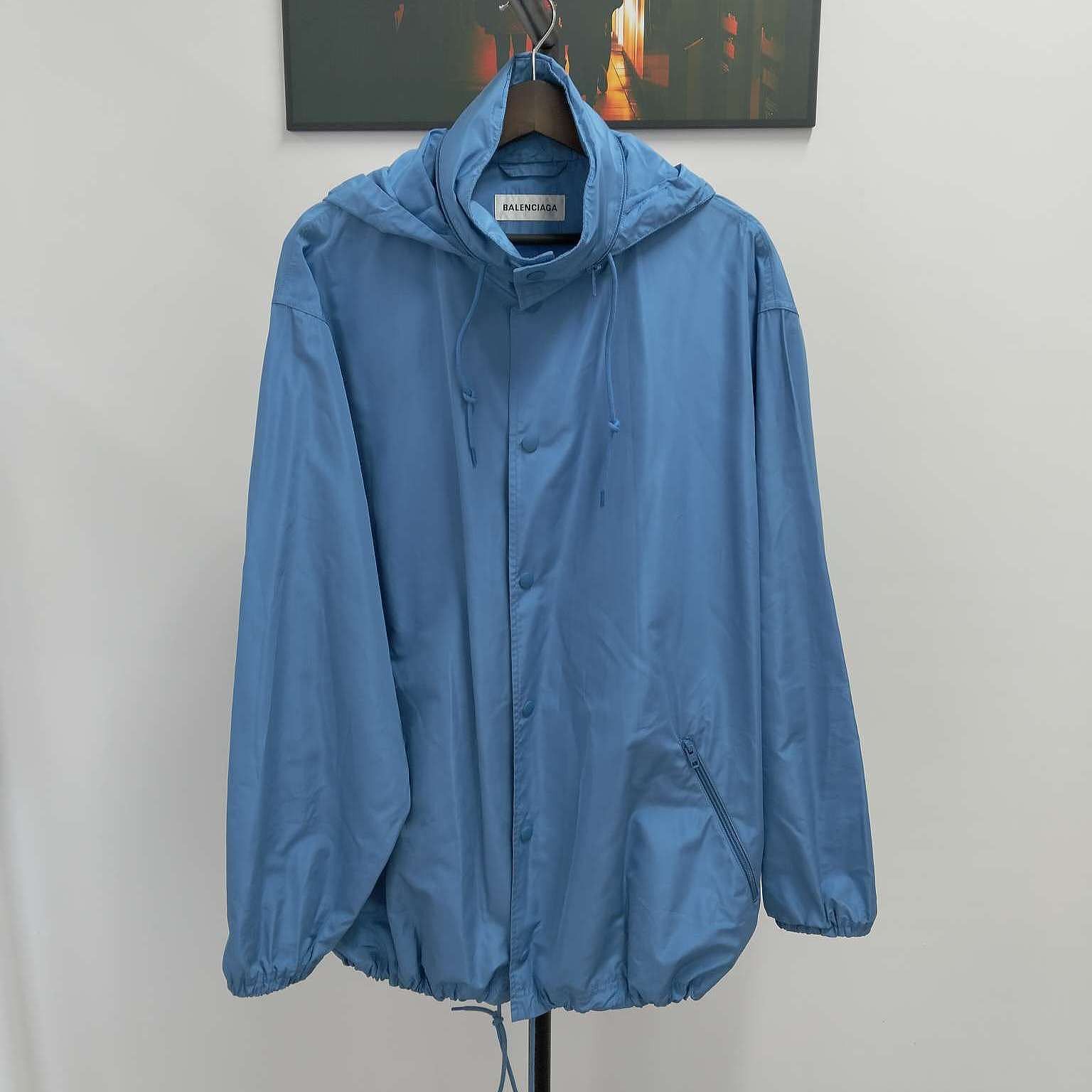 Balenciaga Balenciaga Logo Print Windbreaker Jacket Size 36 Size XS / US 0-2 / IT 36-38 - 1 Thumbnail