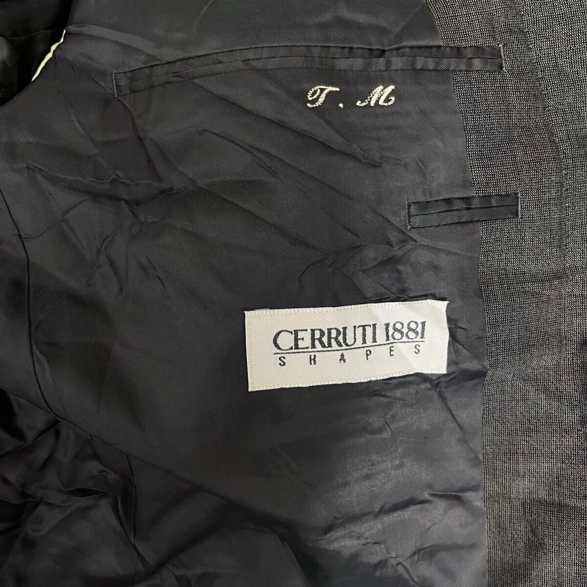Cerruti 1881 Vintage CERRUTI 1881 SHAPES Collection Pure New Wool Blazer Size 44R - 5 Thumbnail
