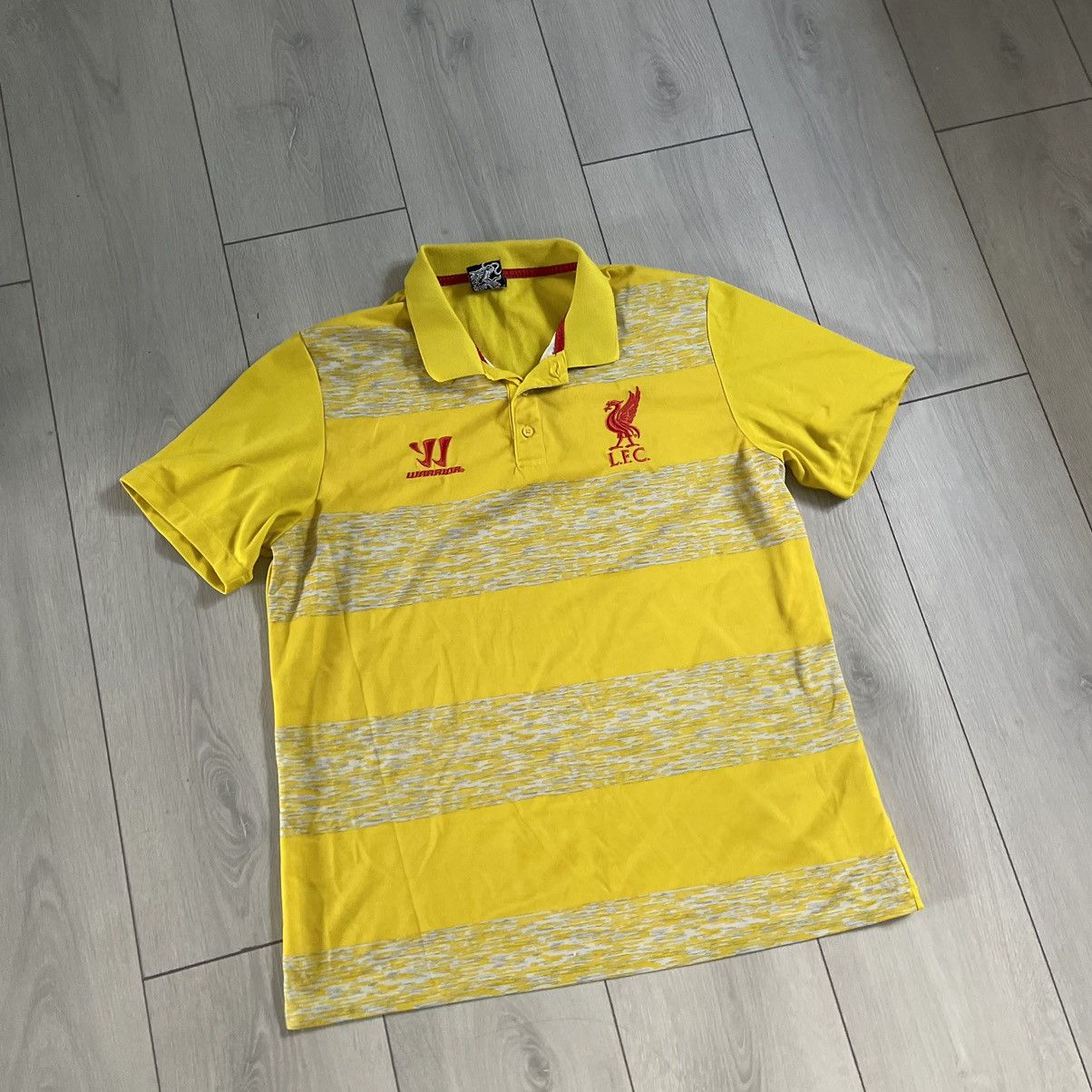 Warrior LIVERPOOL WARRIOR FOOTBALL HOME JERSEY YELLOW TEE SHIRT Size US XL / EU 56 / 4 - 1 Thumbnail