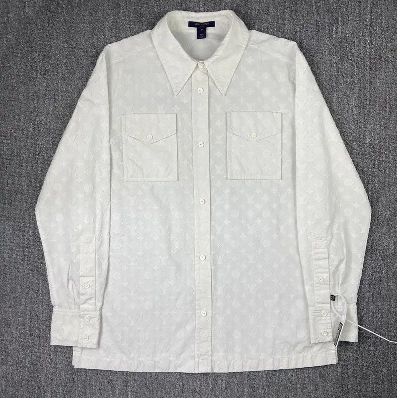 Louis Vuitton Louis Vuitton White Cotton Women's Shirt 0089 Size M / US 6-8 / IT 42-44 - 1 Thumbnail