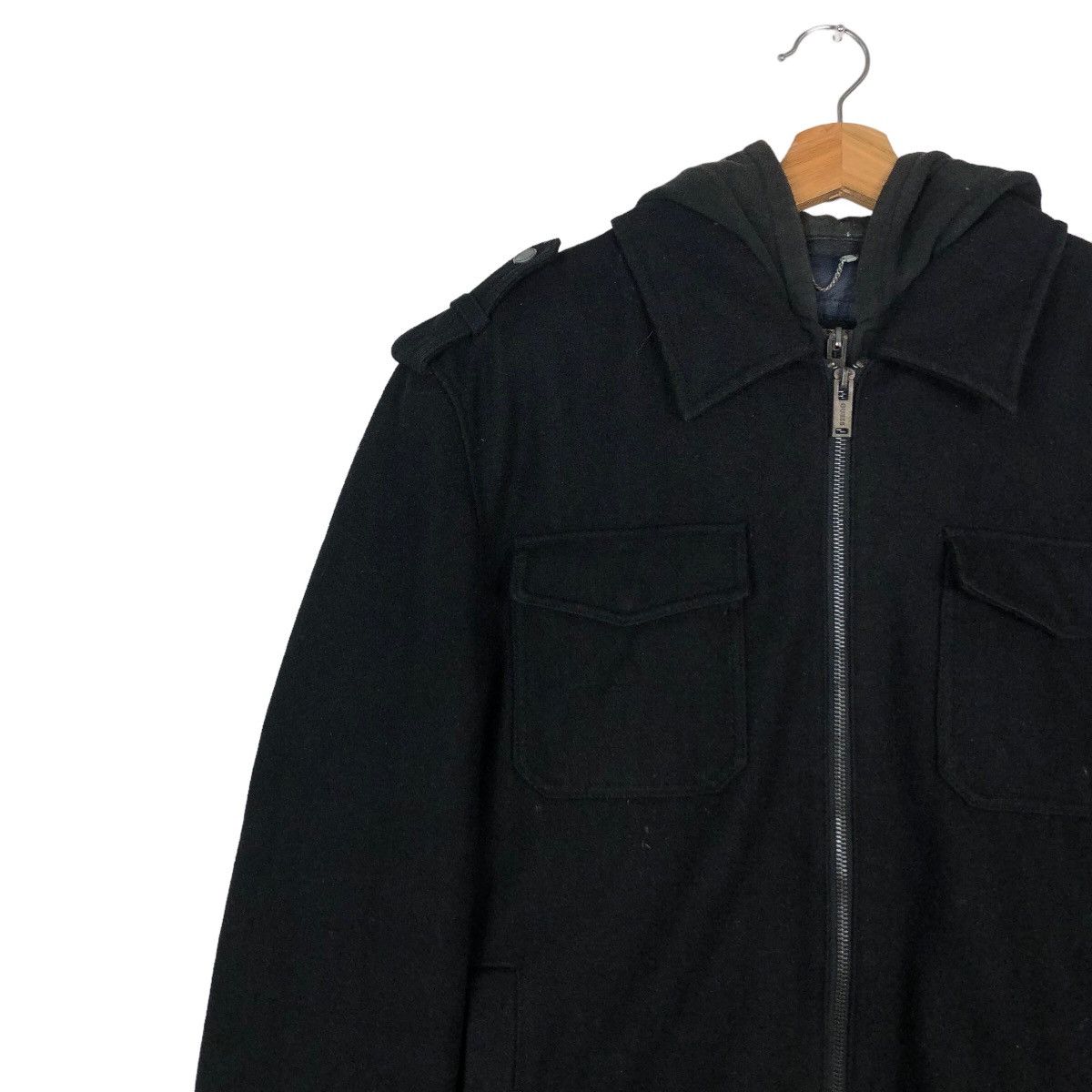 Guess 🔥Rich Black Bondage Biker Jacket Hoodie Guess Size US L / EU 52-54 / 3 - 7 Thumbnail