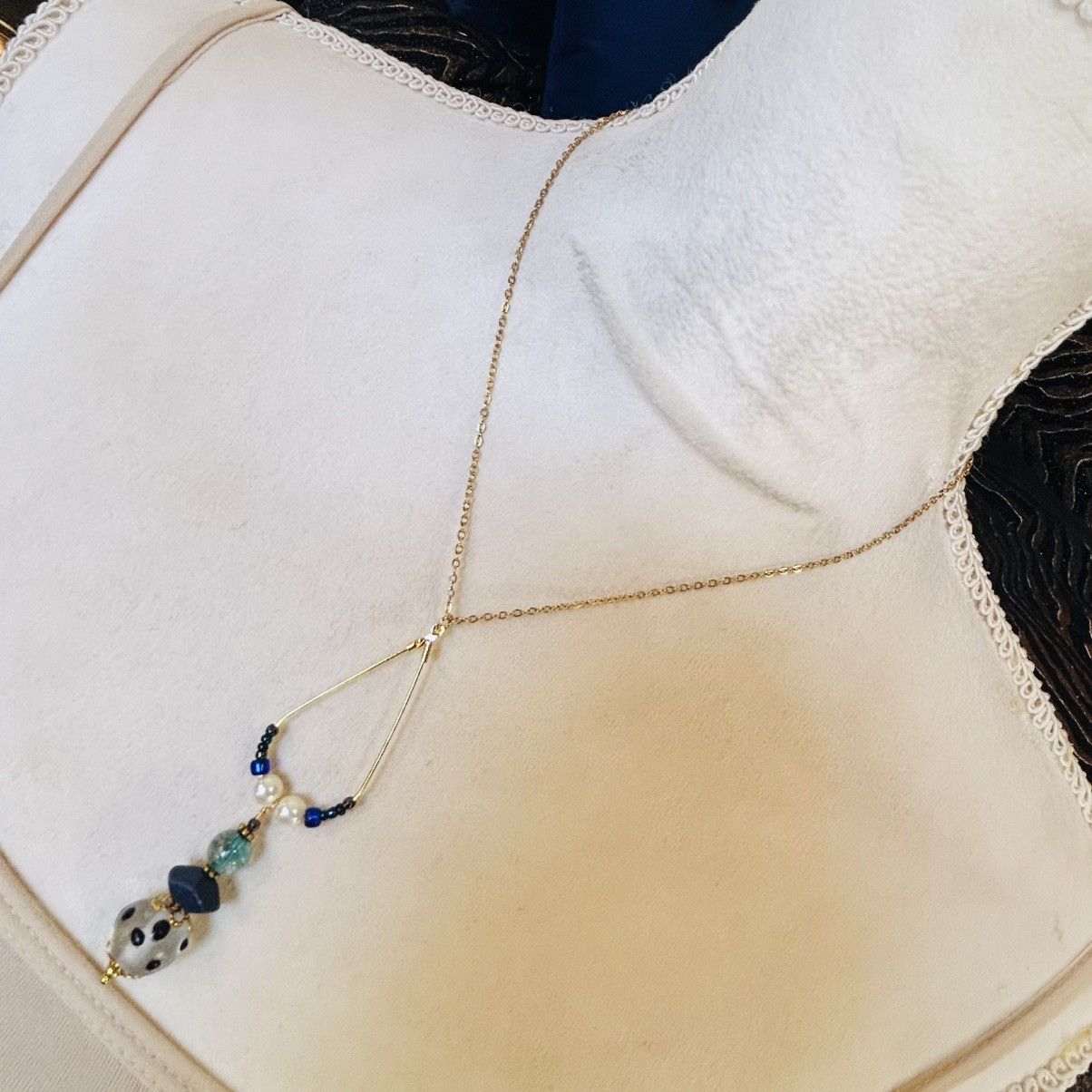 Handmade Handcrafted vintage bead changeable charm pendant necklace Size ONE SIZE - 2 Thumbnail
