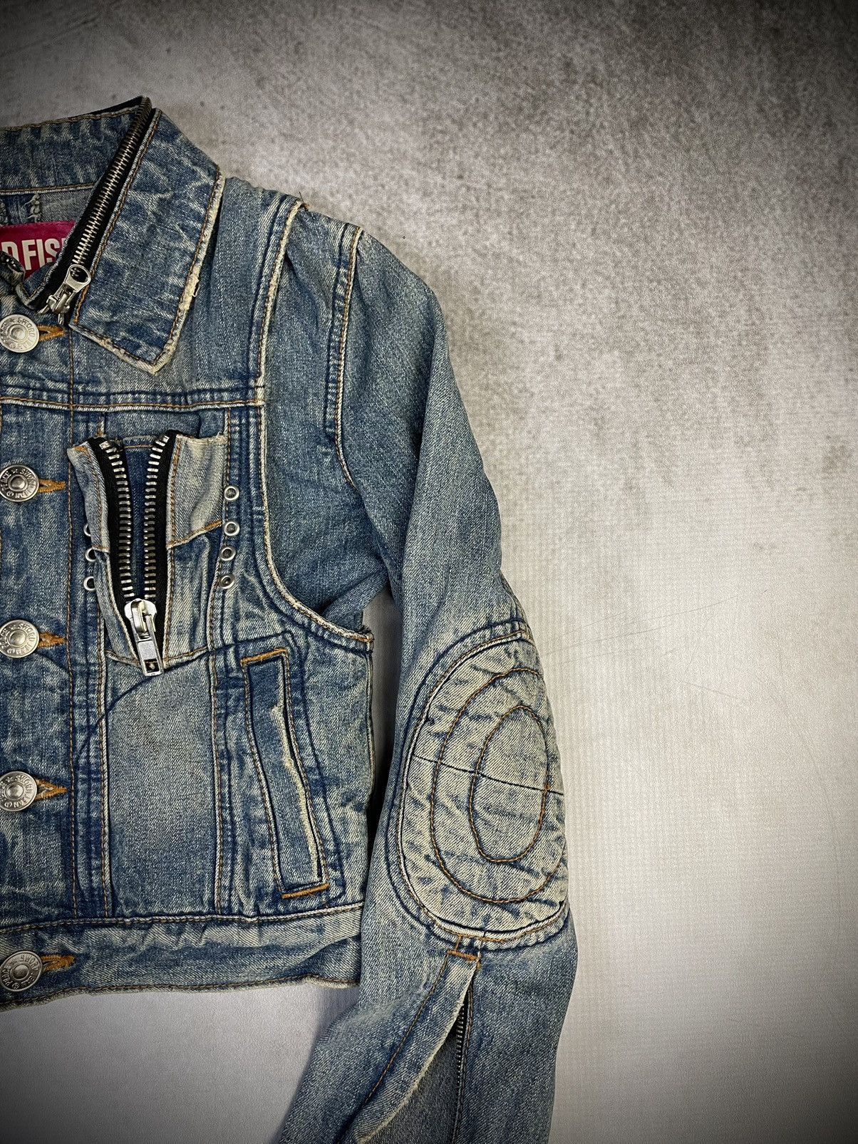 Hysteric Glamour Y2k Swordfish Modular Dystopian Denim Jacket Size XS / US 0-2 / IT 36-38 - 5 Thumbnail