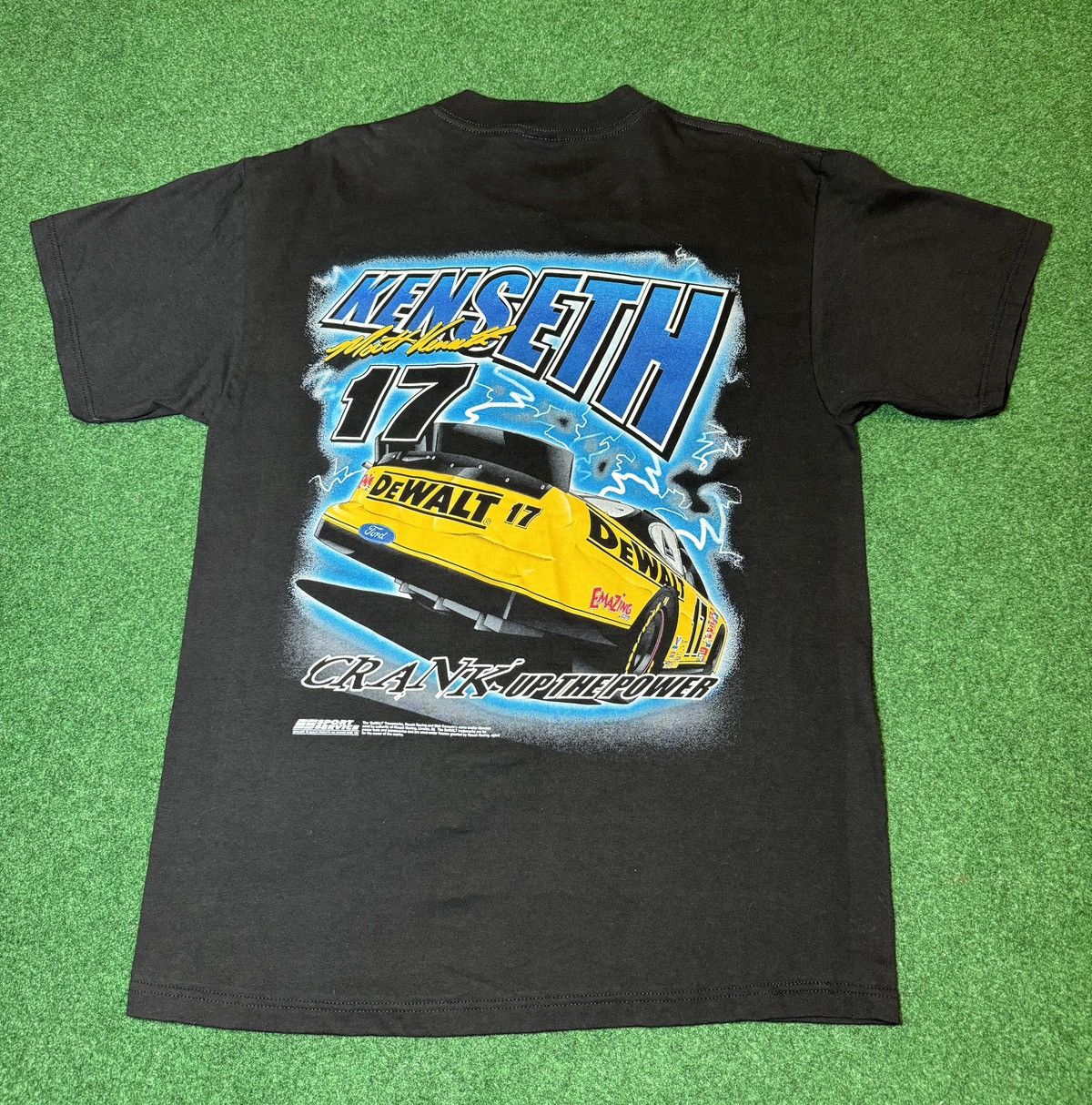 Tultex × Vintage Vtg 90s Y2K Dewalt Racing Matt Kenseth High Voltage T Shirt Size US L / EU 52-54 / 3 - 3 Thumbnail