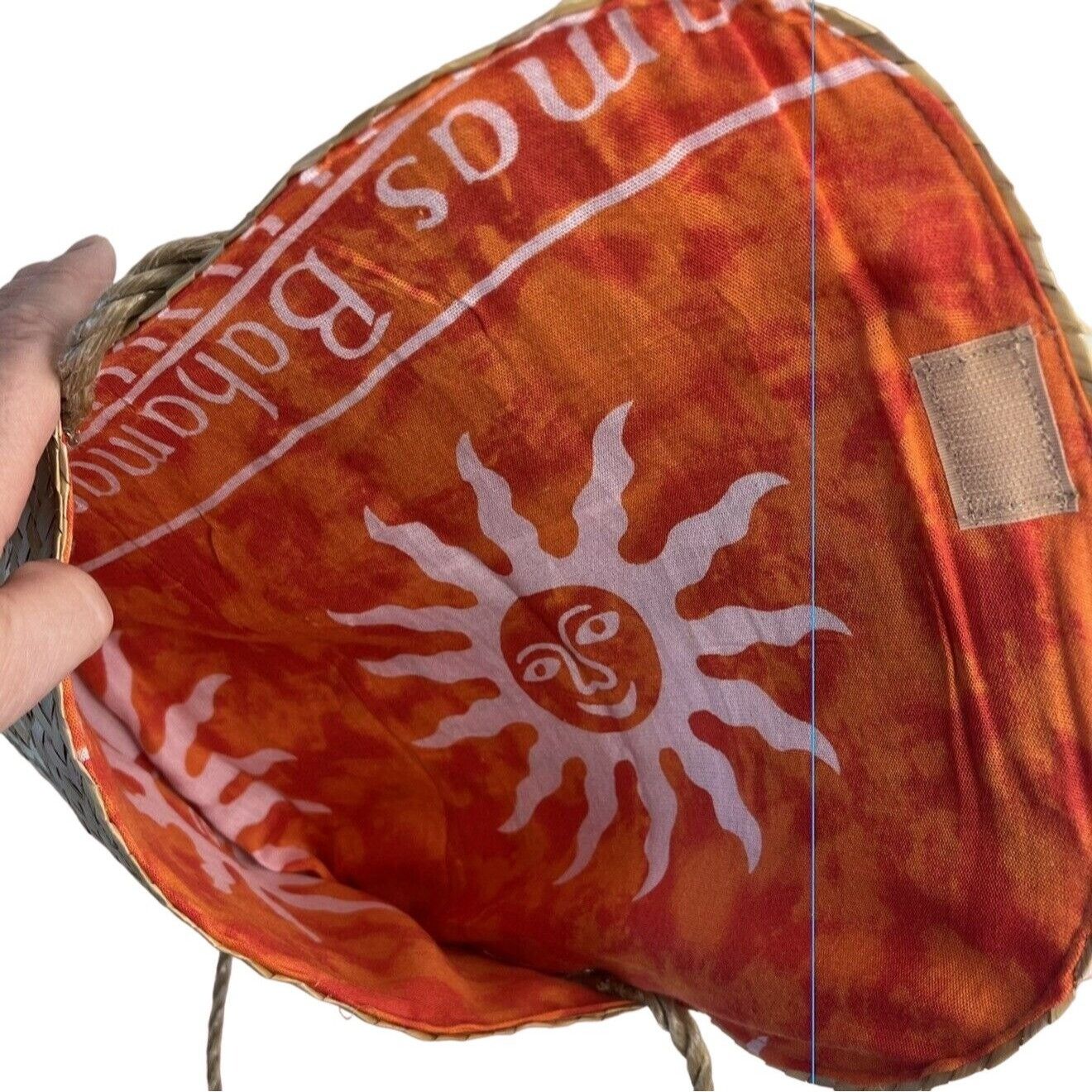 Other Woven Wicker Straw Women's Purse Clutch Shoulder Bag Orange Size ONE SIZE - 6 Thumbnail